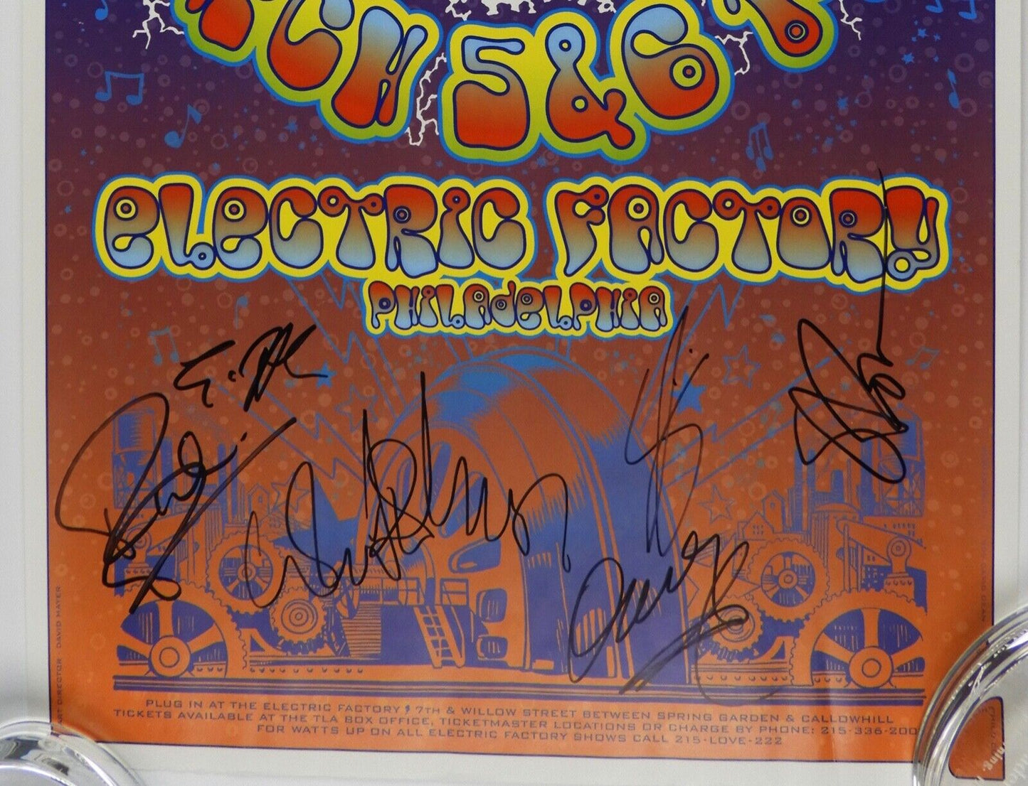 The Black Crowes JSA Autograph Fully Signed 13 x 21 Electric Factory Poster