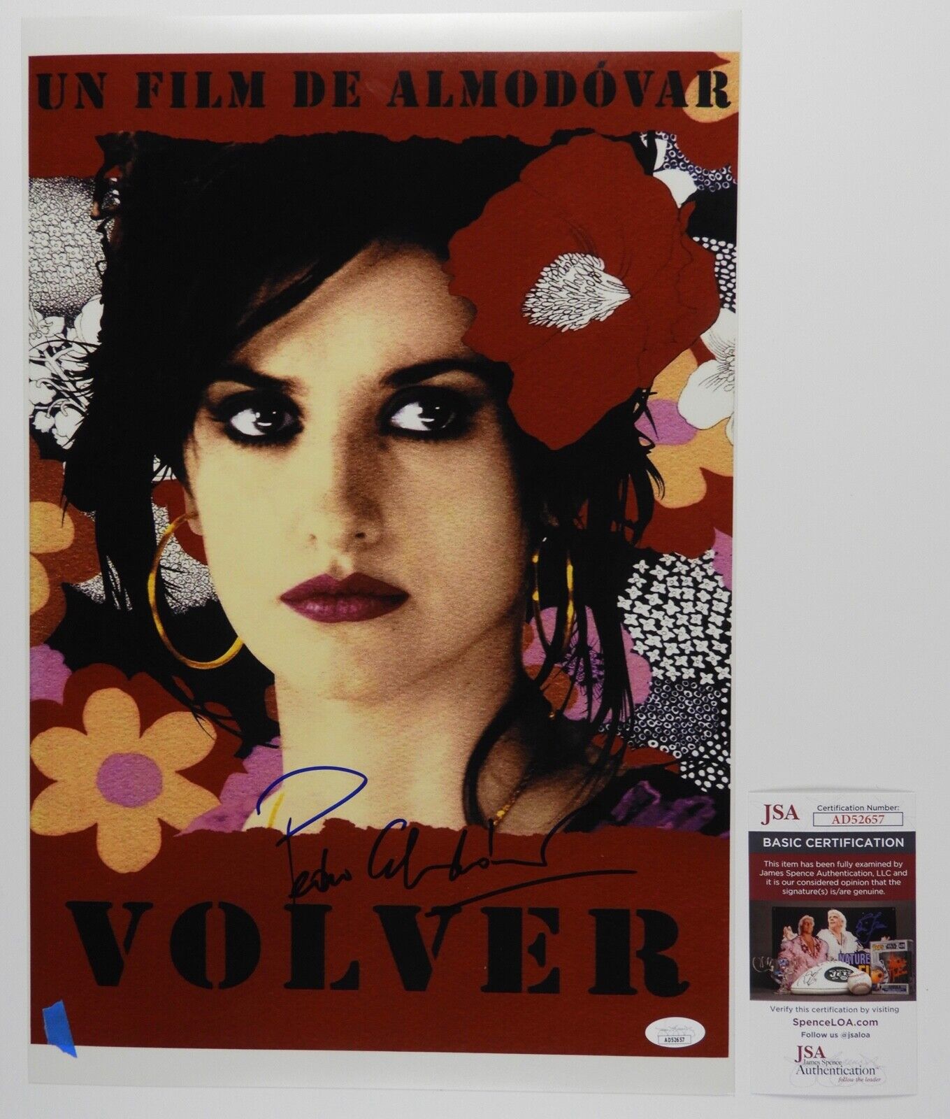 Pedro Almodovar Signed JSA Autograph 18" x 12" Volver