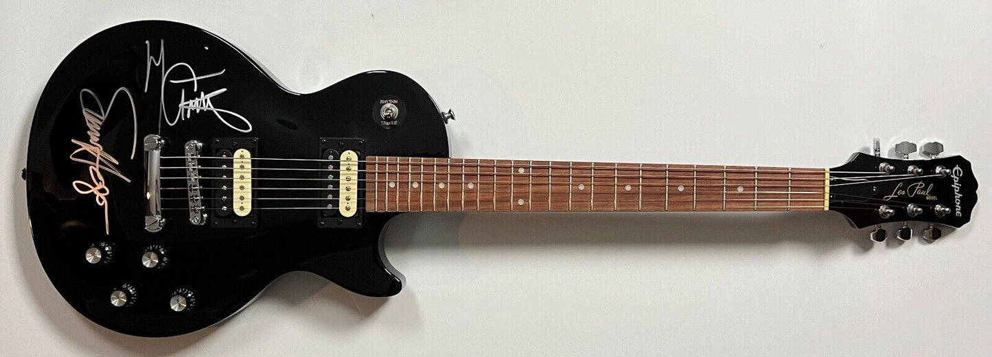 Van Halen JSA Sammy Hagar Michael Anthony Autograph Signed Guitar Les Paul