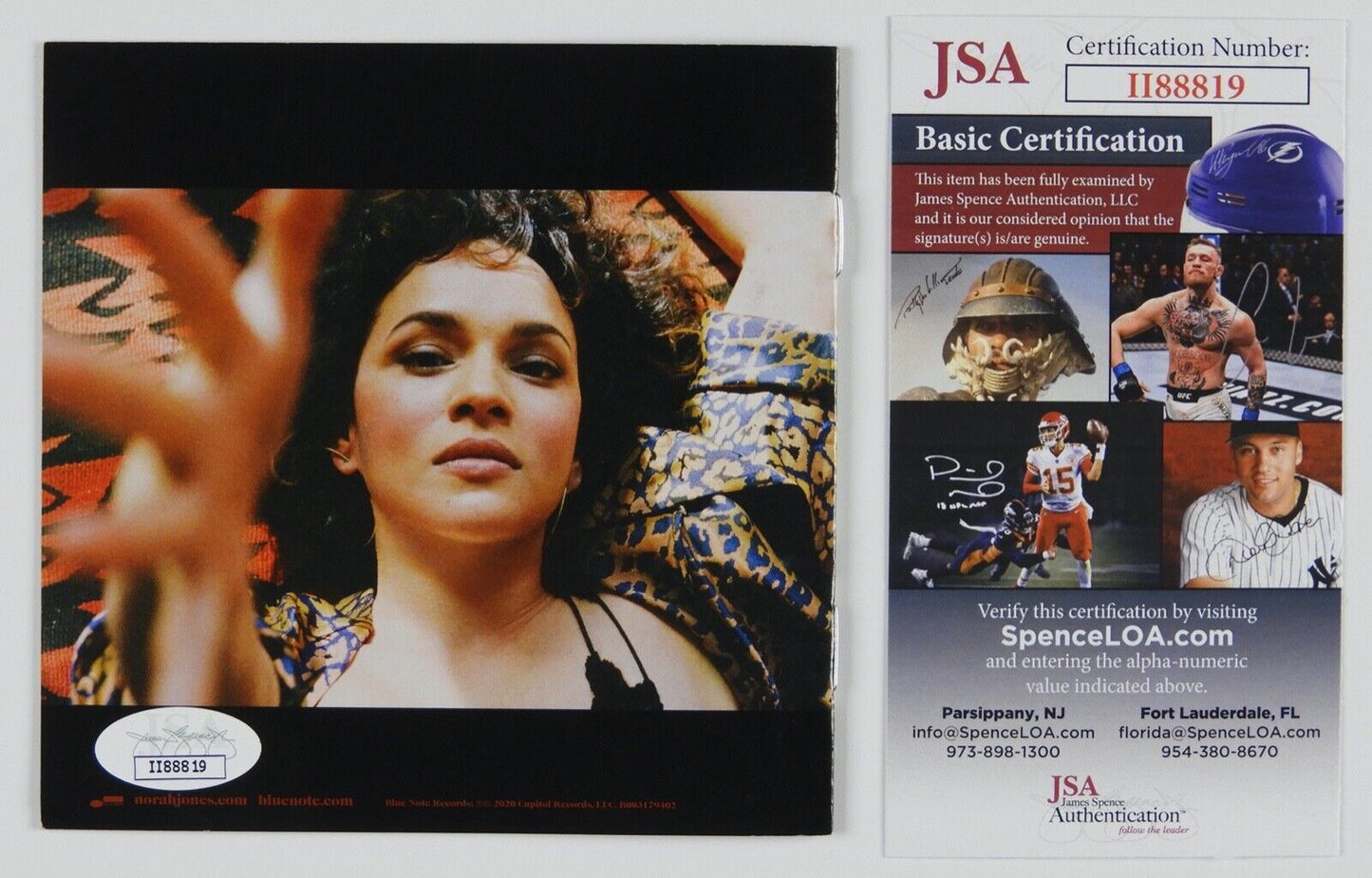 Norah Jones JSA Signed Autograph CD Booklet Pick Me Up Off The Floor
