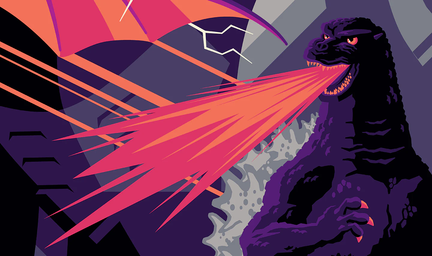 Godzilla vs. Mechagodzilla II MONDO Poster by Tom Whalen