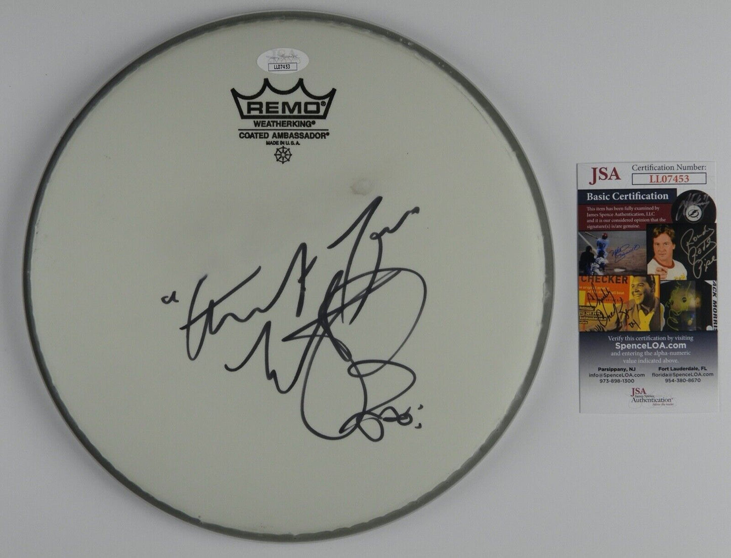 Charlie Watts Rolling Stones JSA Signed Drum Head