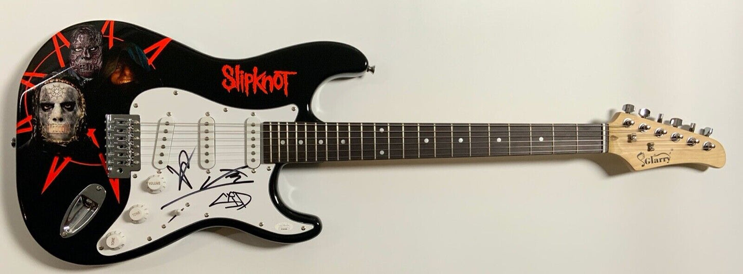 Slipknot Autograph Signed JSA Stratocaster Guitar Jay Weinberg Sid Wilson +