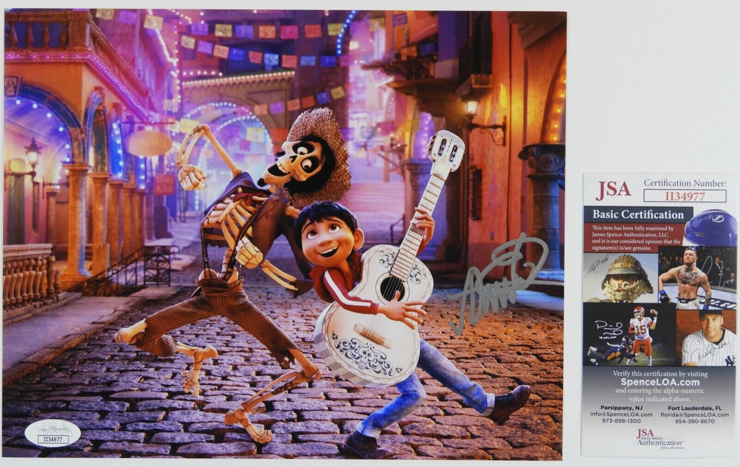 Anthony Gonzalez Autograph JSA 8 x 10 Signed Photo Coco