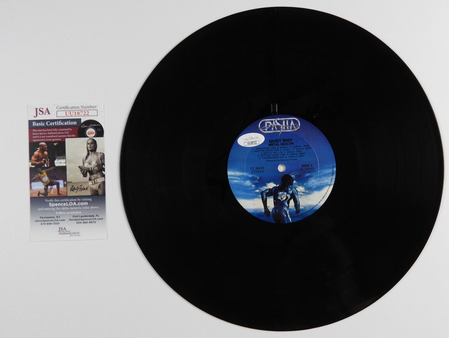 Quiet Riot Signed Autograph JSA Record Album Vinyl Metal Health Kevin DuBrow