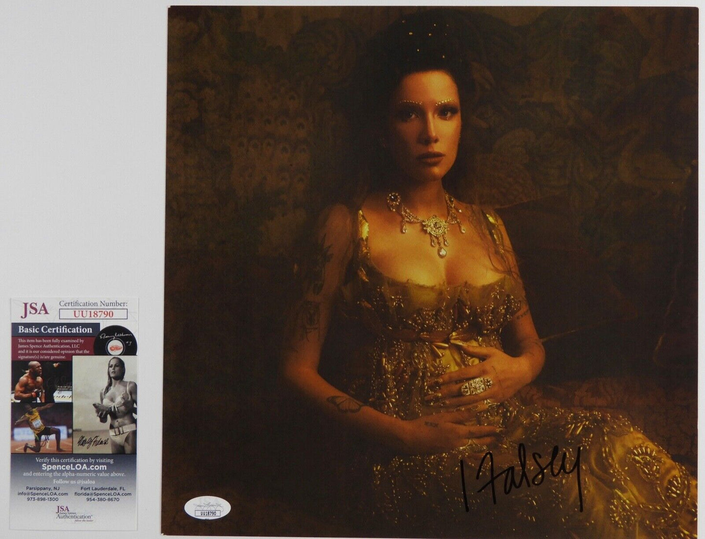 Halsey JSA Fully Autograph Signed Record Album Lithograph If I Can't Have Love