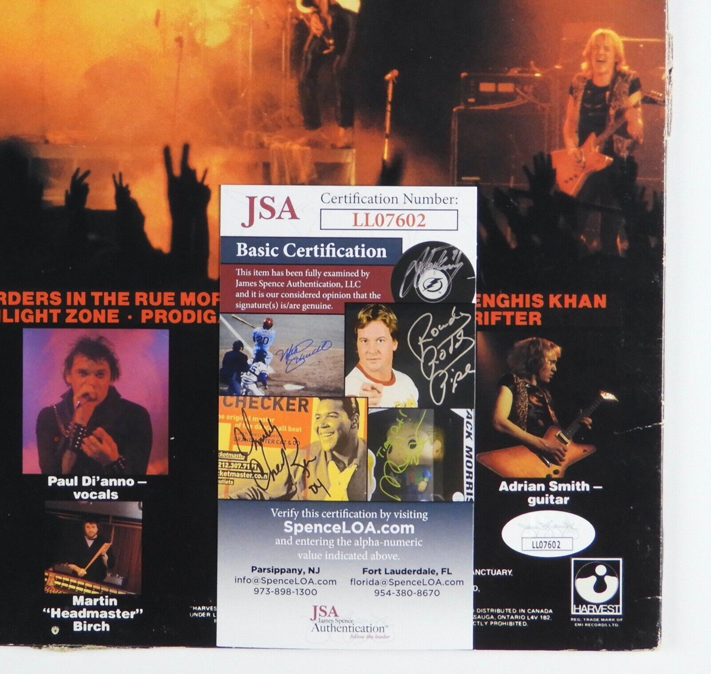 Iron Maiden JSA Signed Autograph Album Record Vinyl Killers Steve Harris
