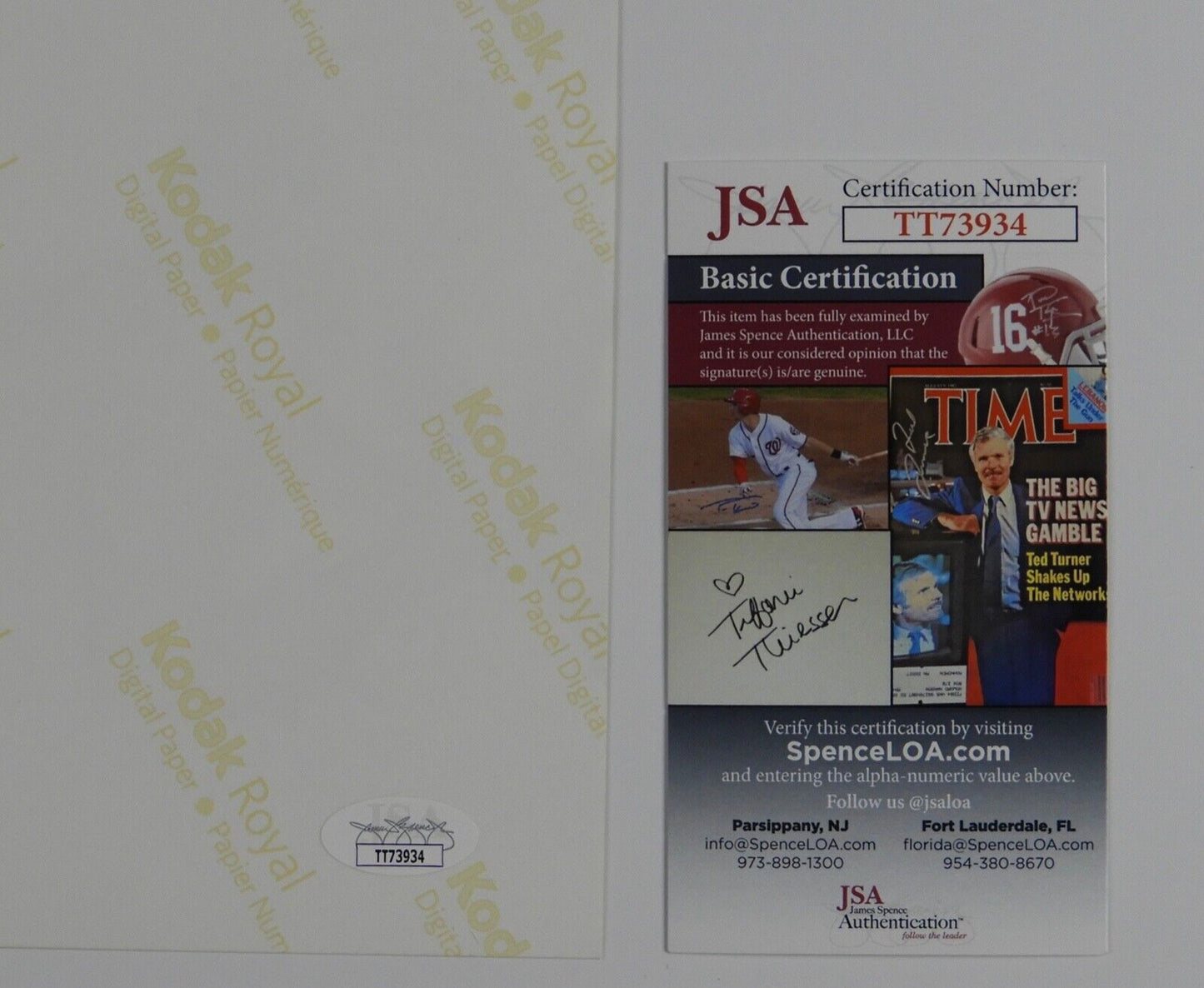 Drew Barrymore JSA Signed Autograph 8 x 10 photo