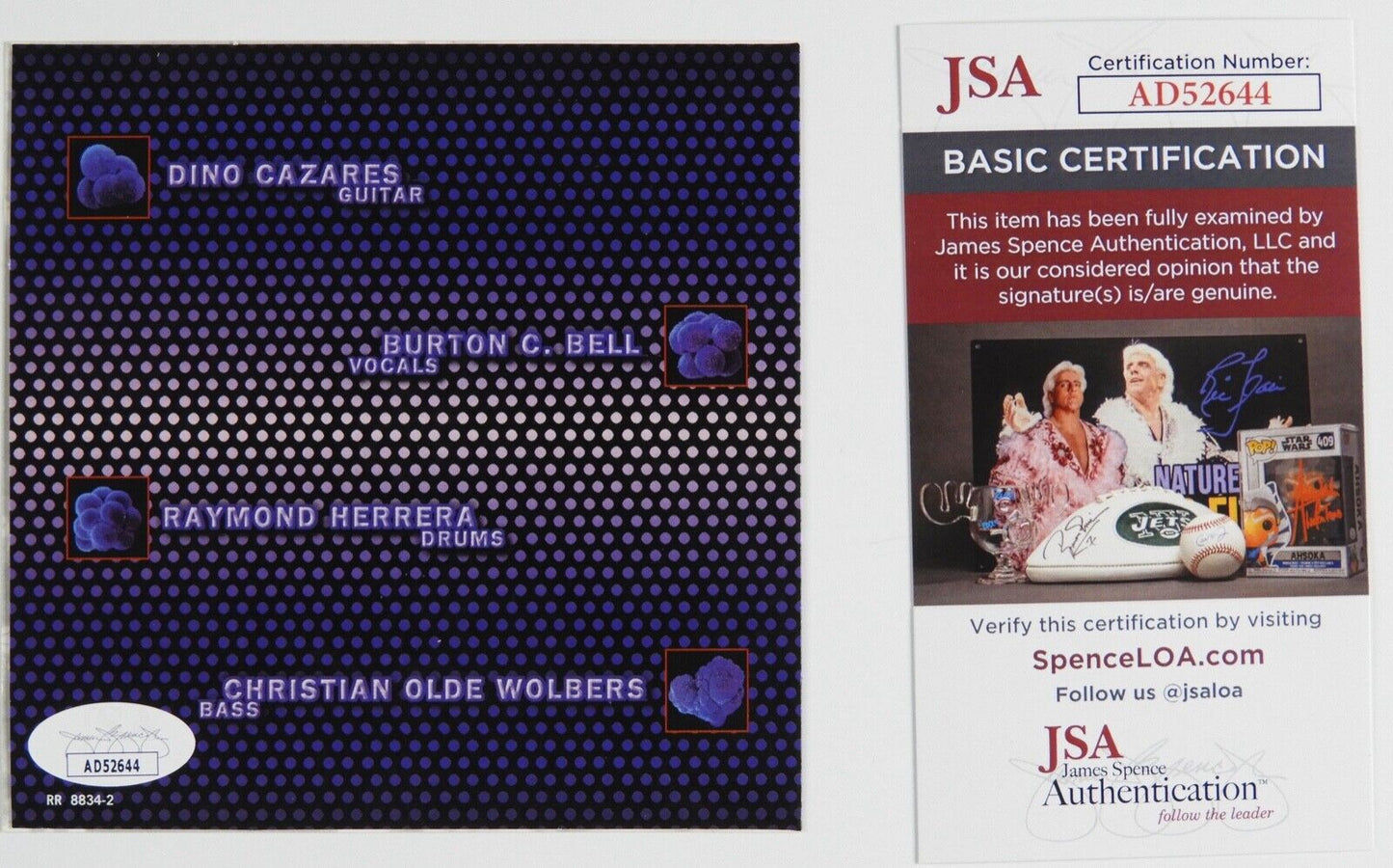 Fear Factory JSA Autograph Signed CD Remnau Facture