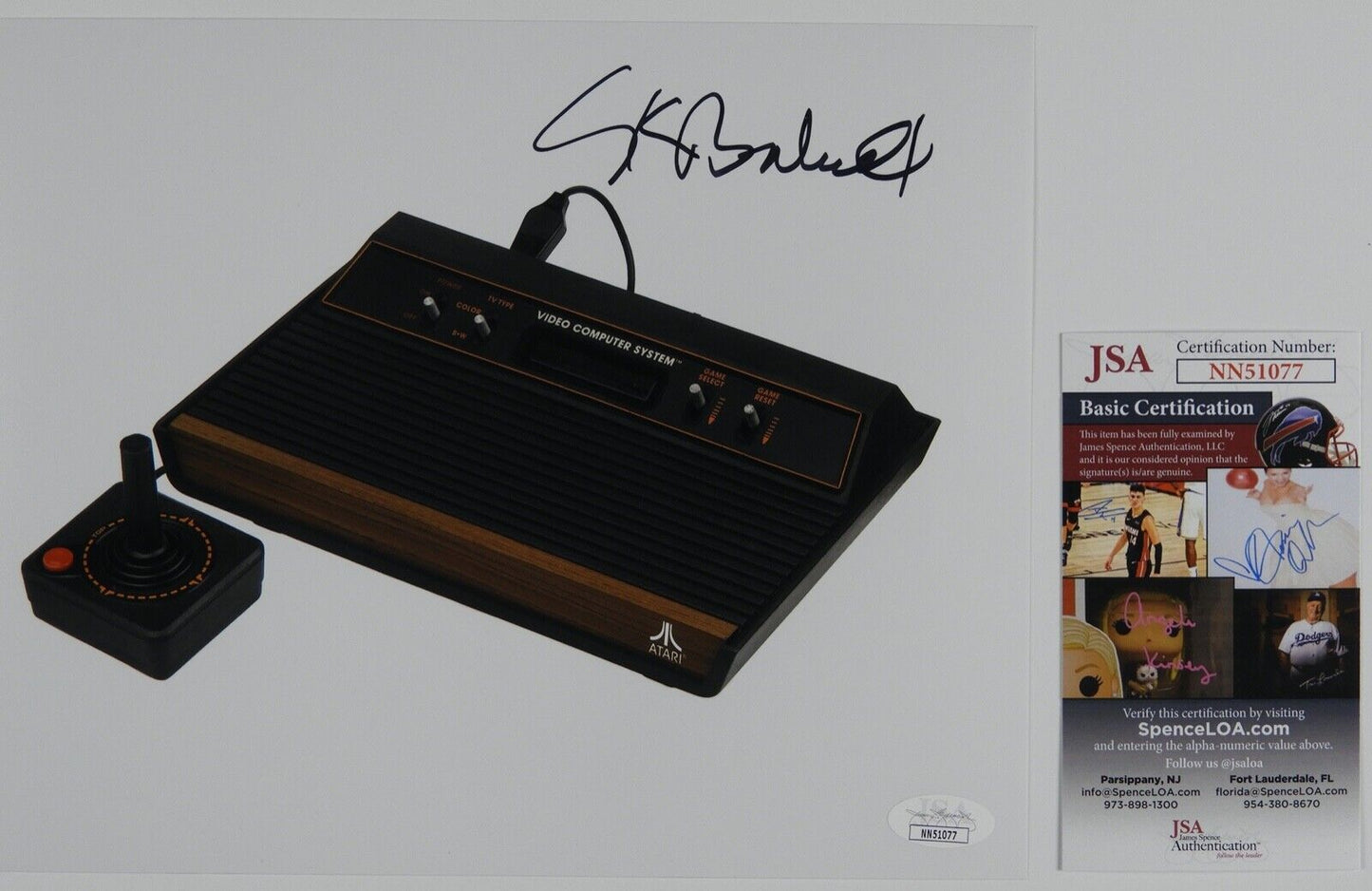 Nolan Bushnell Signed Autograph 8 x 10 Photo JSA COA Atari Ping Pong Tron