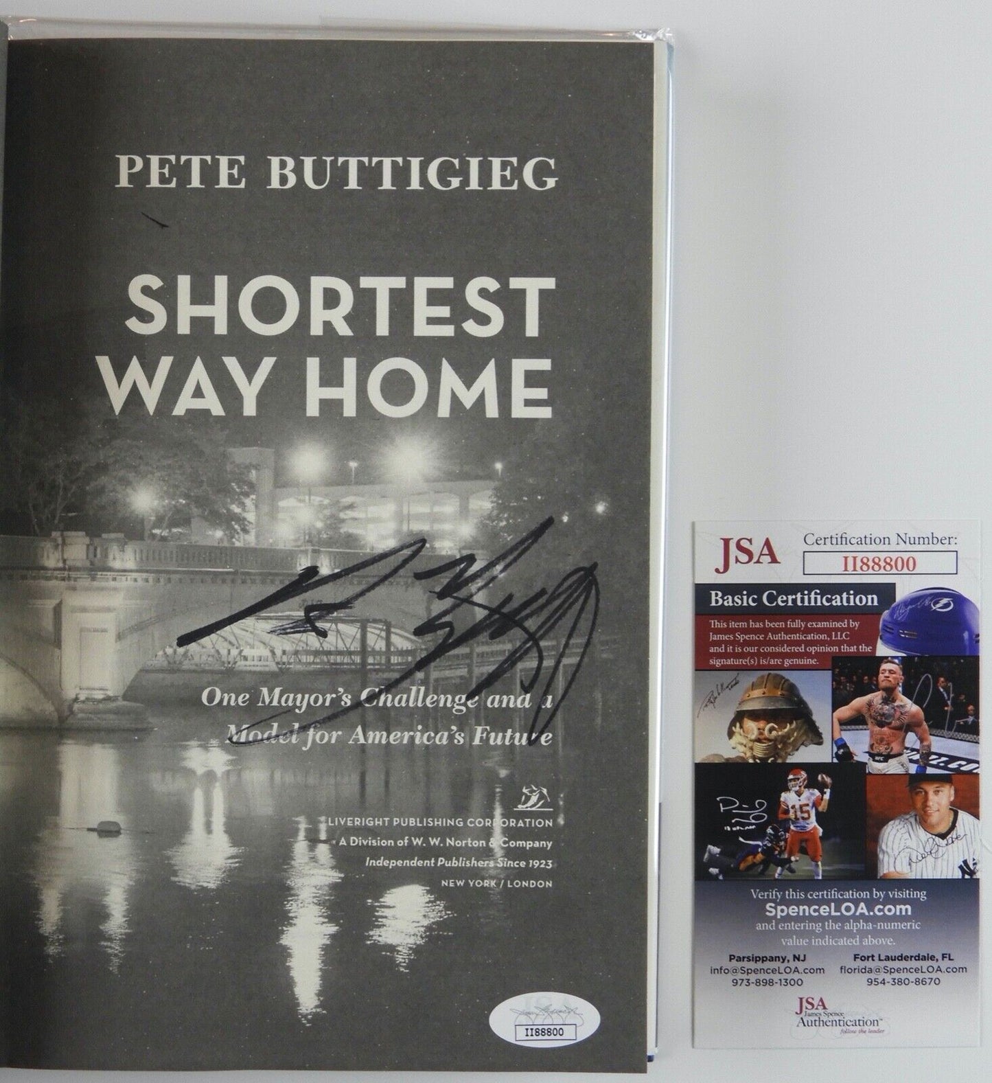Mayor Pete Buttigieg Autographed Signed Book JSA COA Shortest Way Home