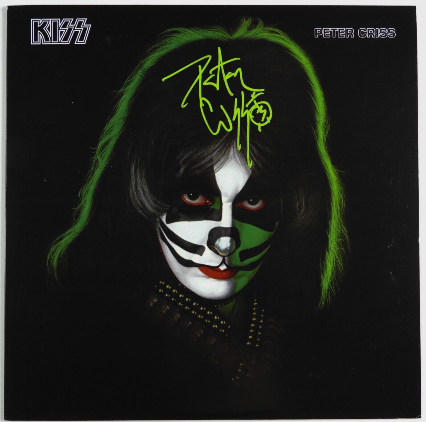 KISS Peter Criss JSA Signed Autograph Signed Record Album Solo Green Vinyl