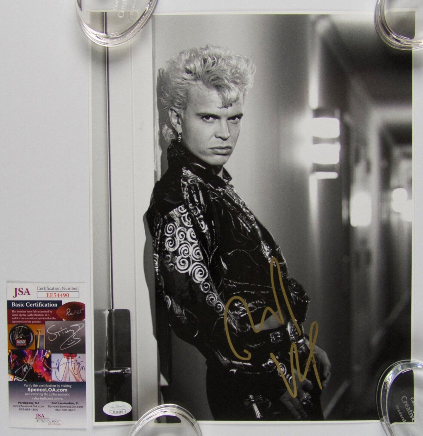 Billy Idol JSA Signed Autograph 11 x 14 photo