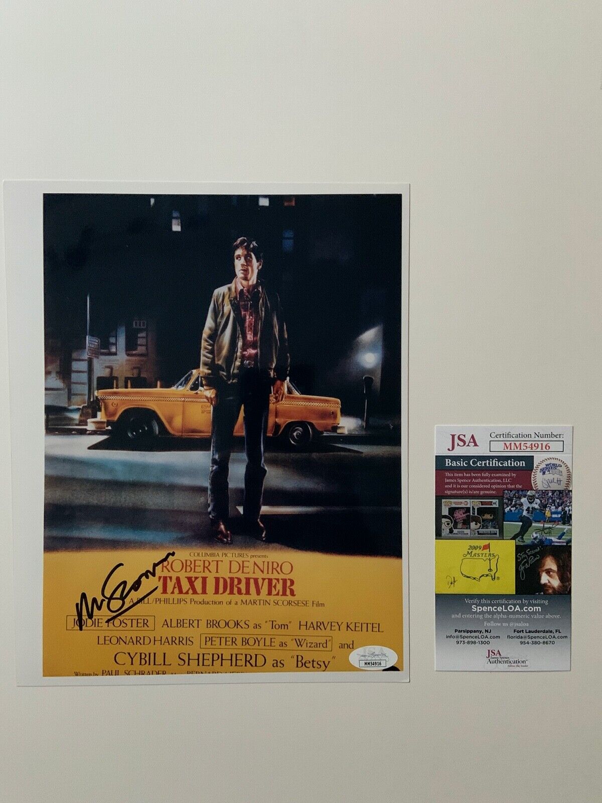 Martin Scorsese Taxi Driver JSA signed autograph 8 x 10 Photo