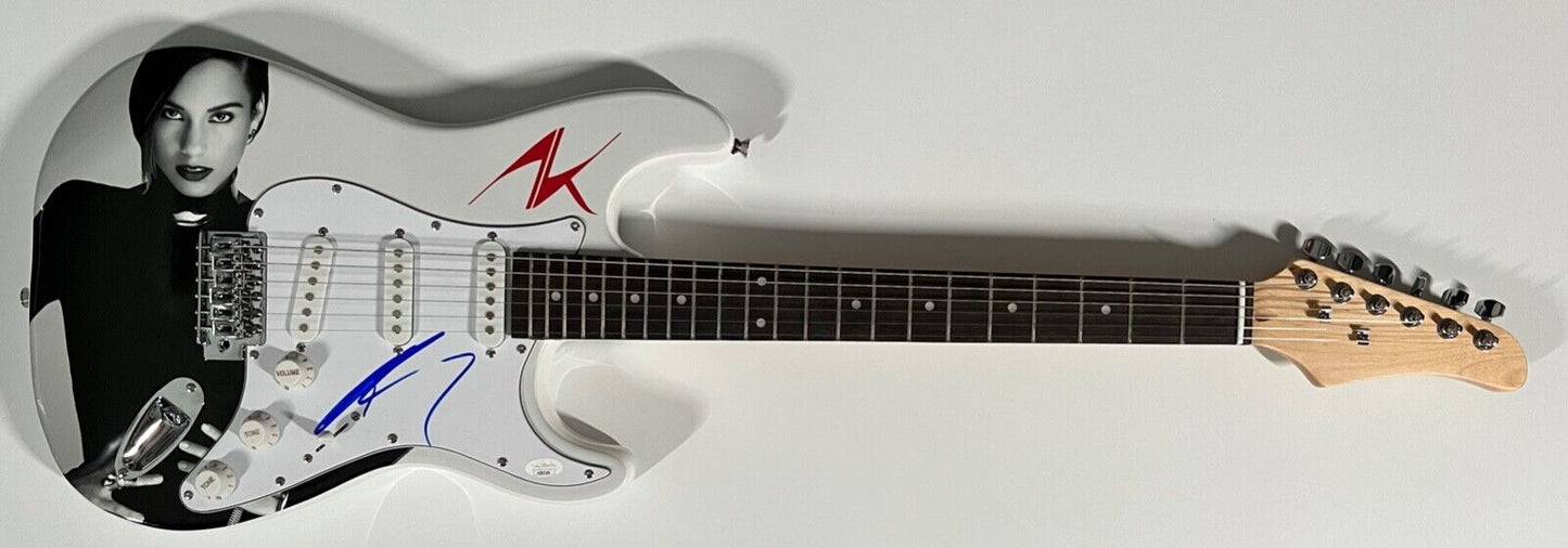 Alicia Keys JSA Guitar Autograph Signed Guitar Stratocaster