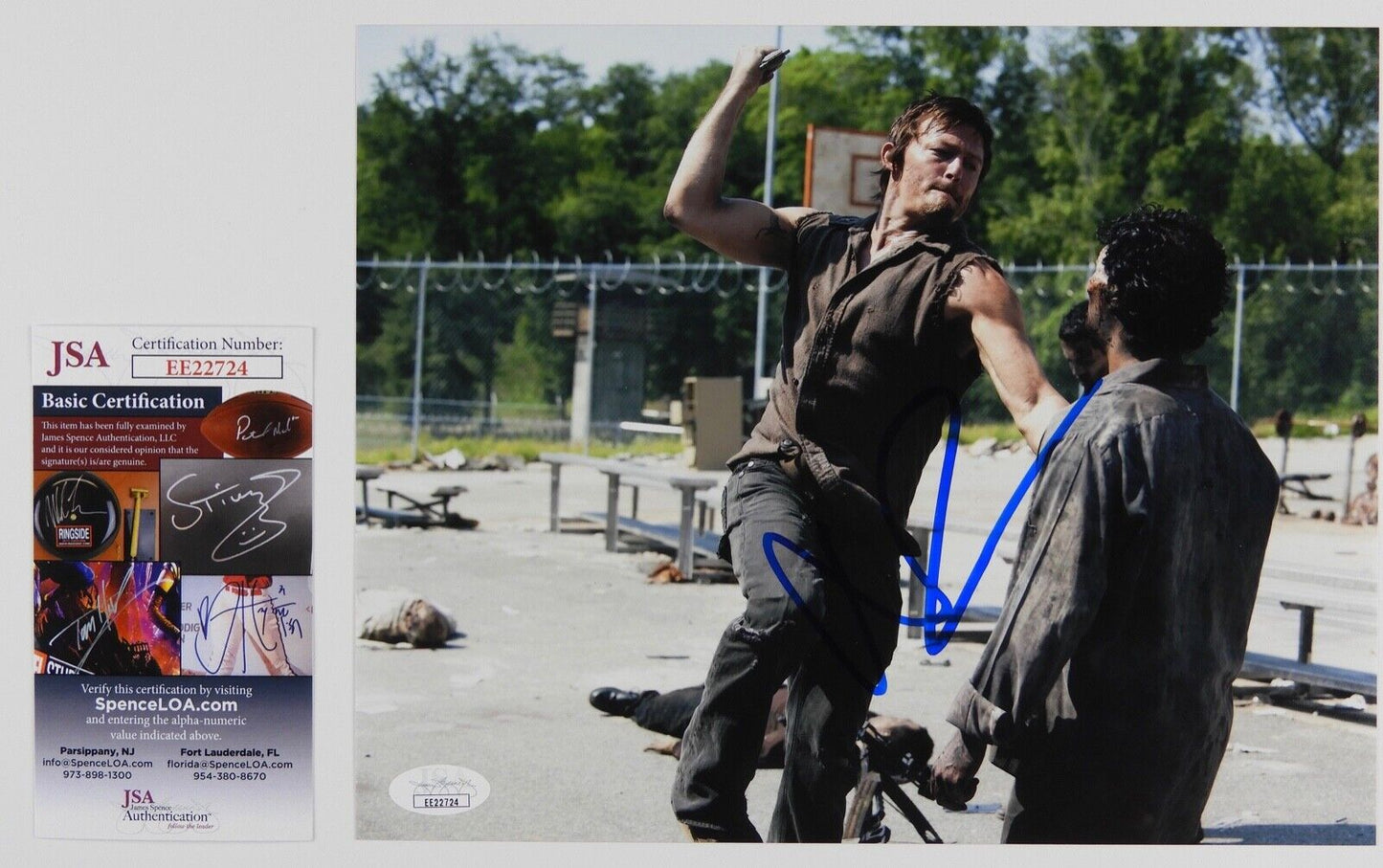 Norman Reedus Daryl The Walking Dead Autograph Signed Photo JSA 8 x 10
