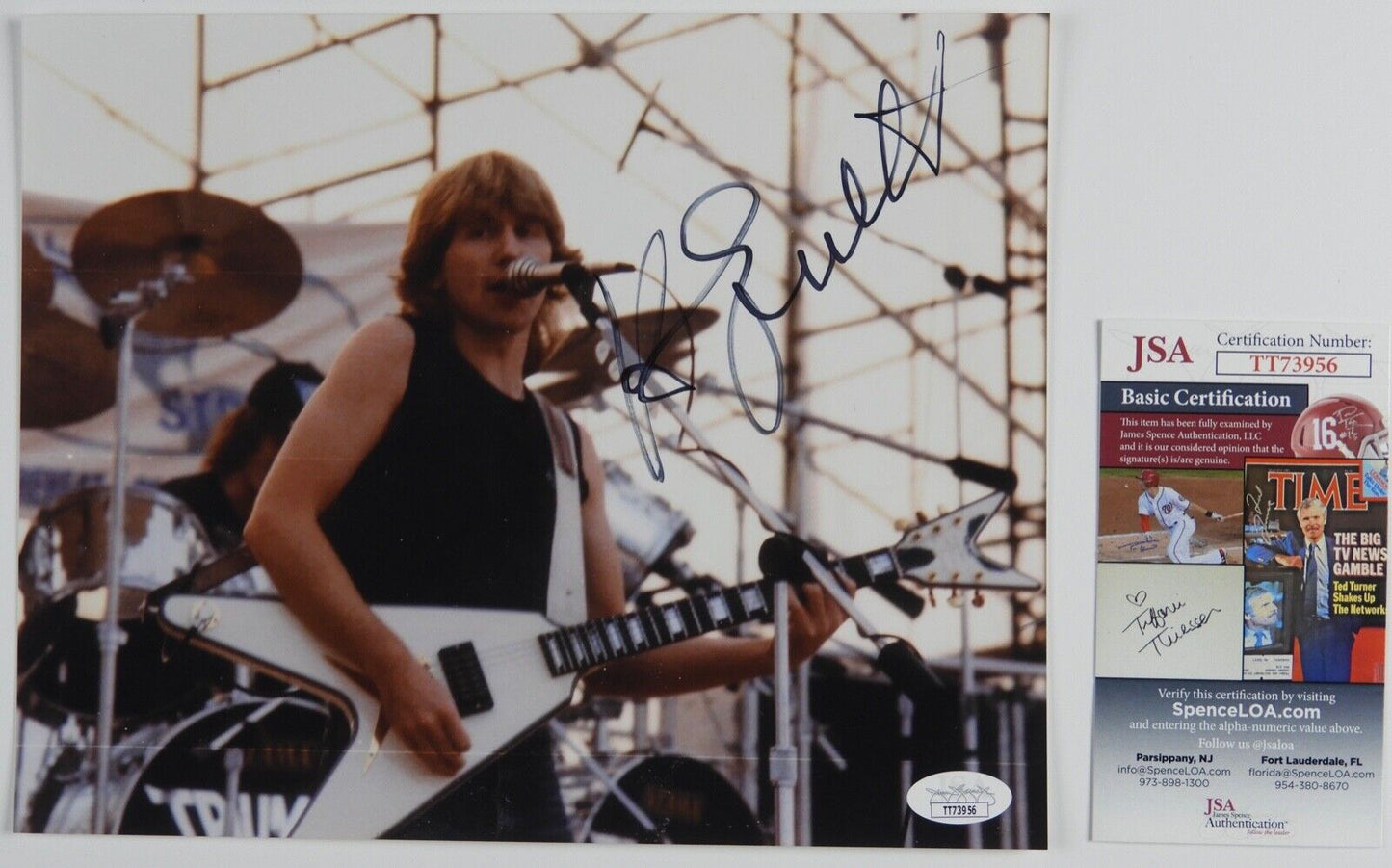 Rik Emmett Triumph JSA Signed Autograph Photo 8 x 10