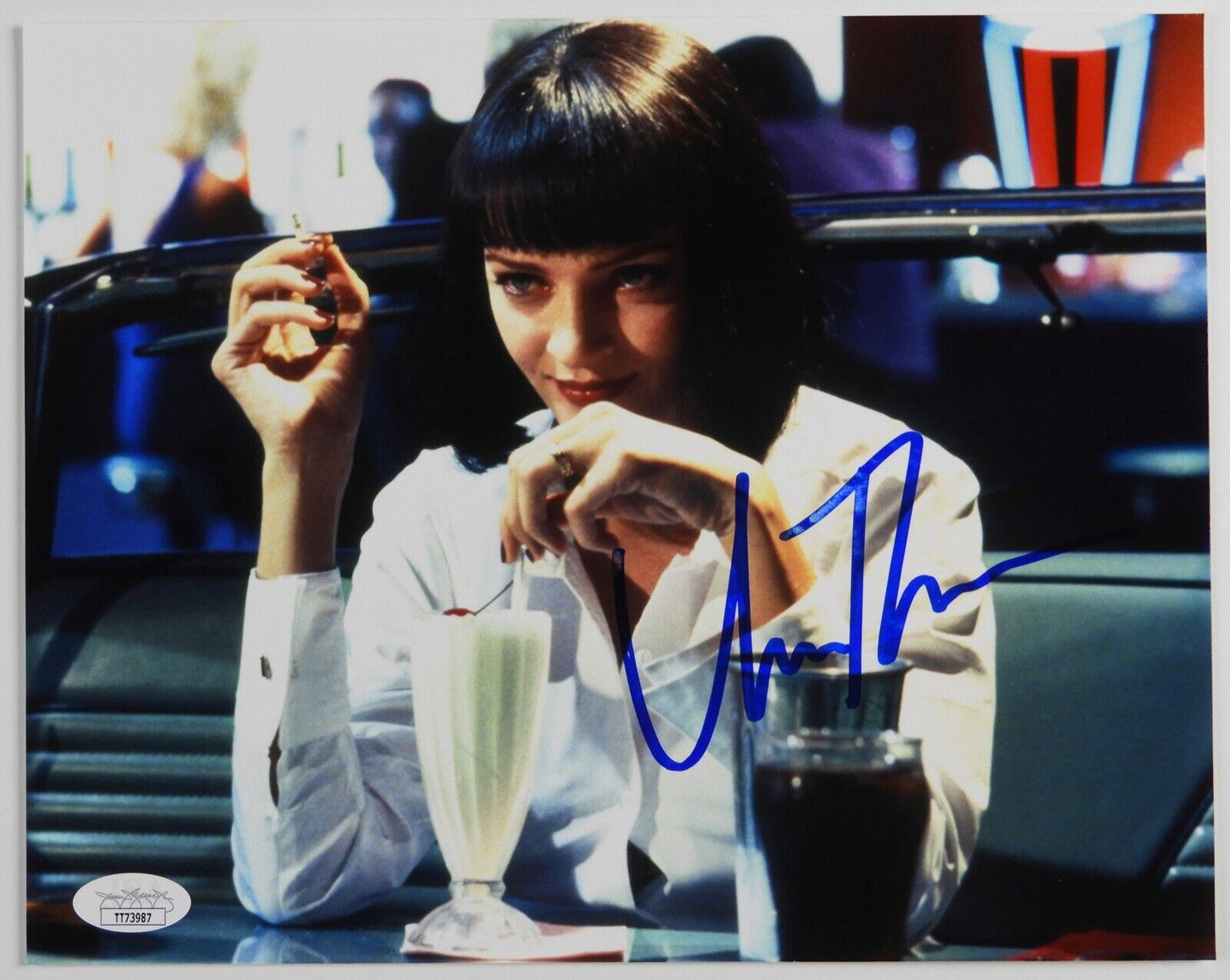 Uma Thurman Pulp Fiction Signed JSA Autograph Photo 8 x 10