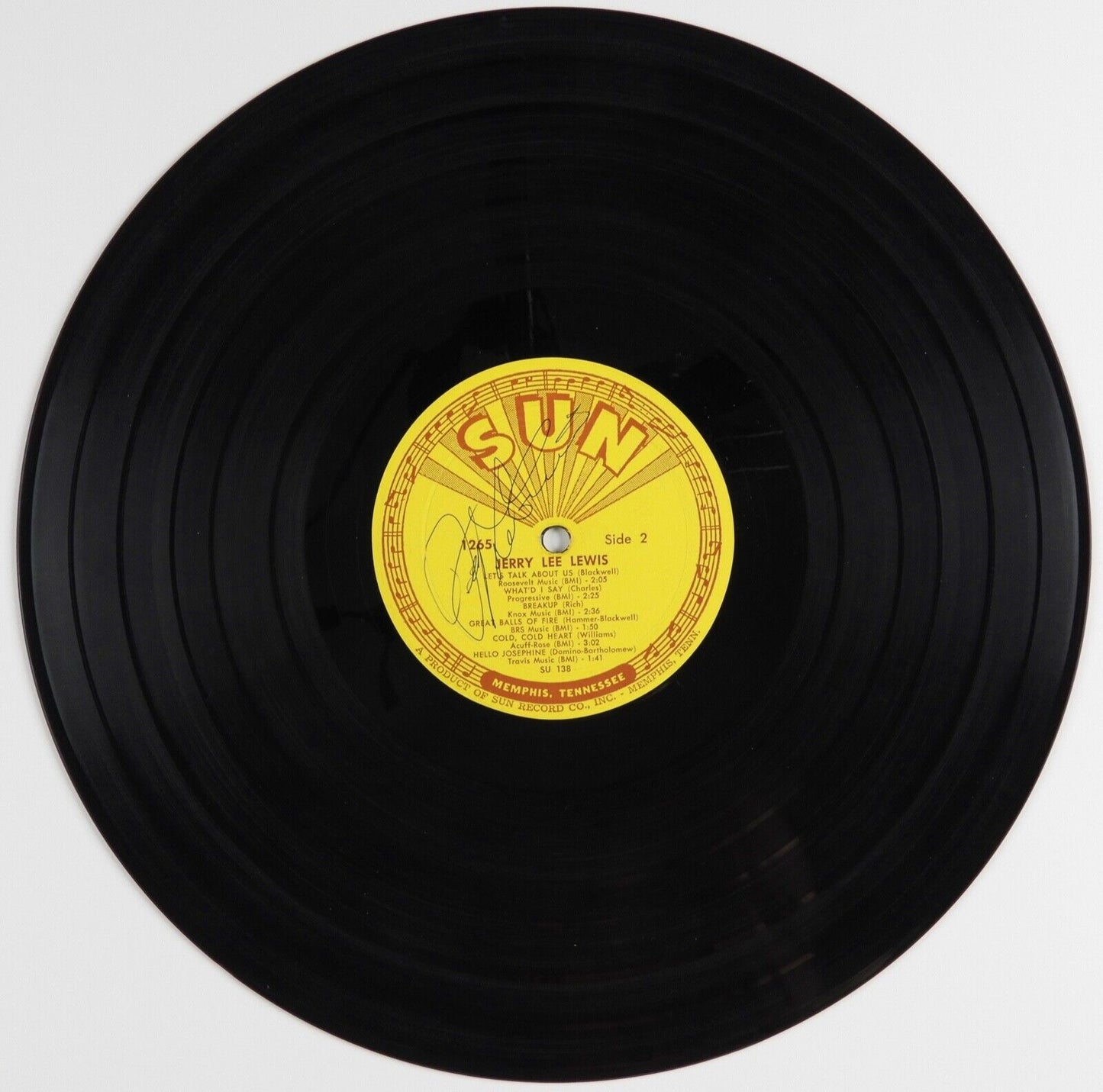 Jerry Lee Lewis Signed Autograph JSA Vinyl Record Original Sun Record Greatest