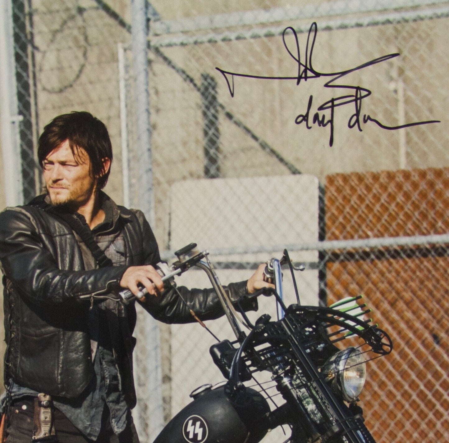 Norman Reedus The Walking Dead Autograph Signed Photo JSA Daryl 16 x 12