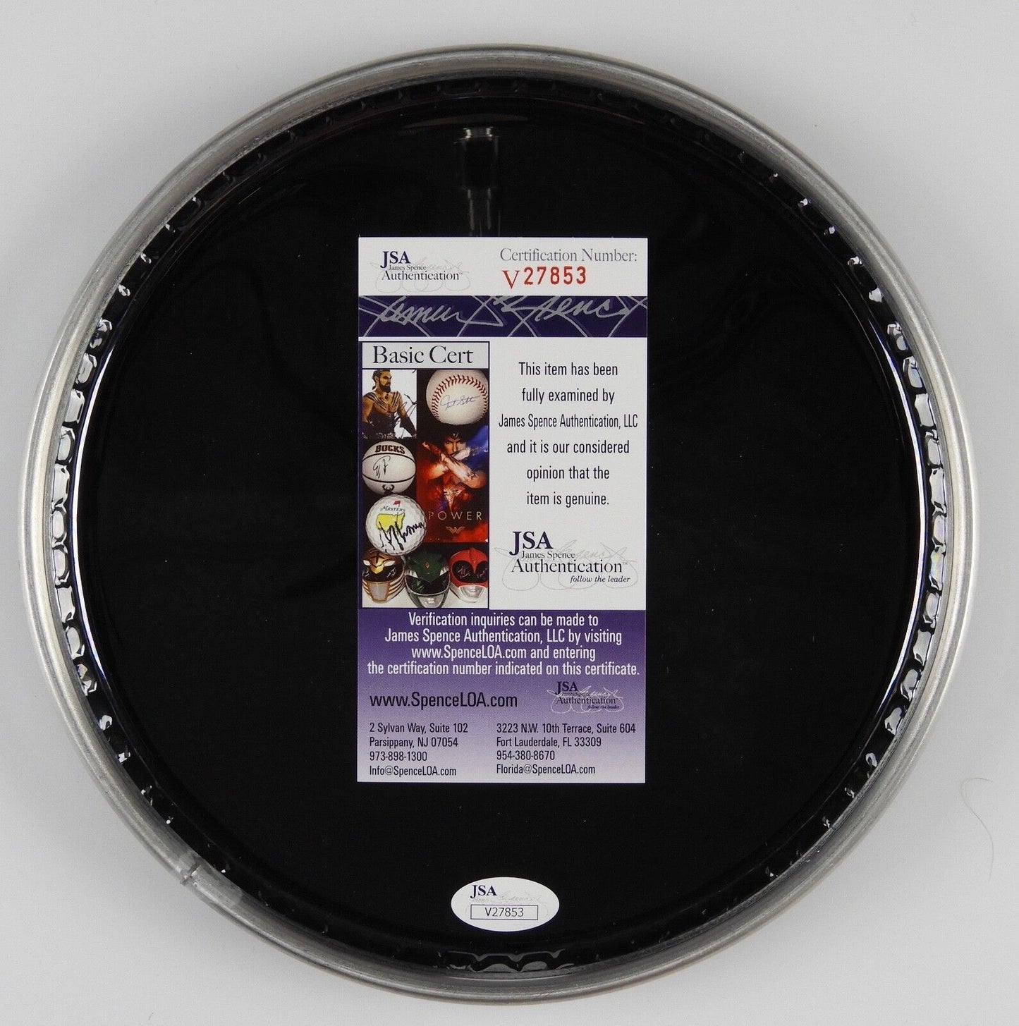 Patty Schemel Autograph Signed Drum Head JSA COA Hole