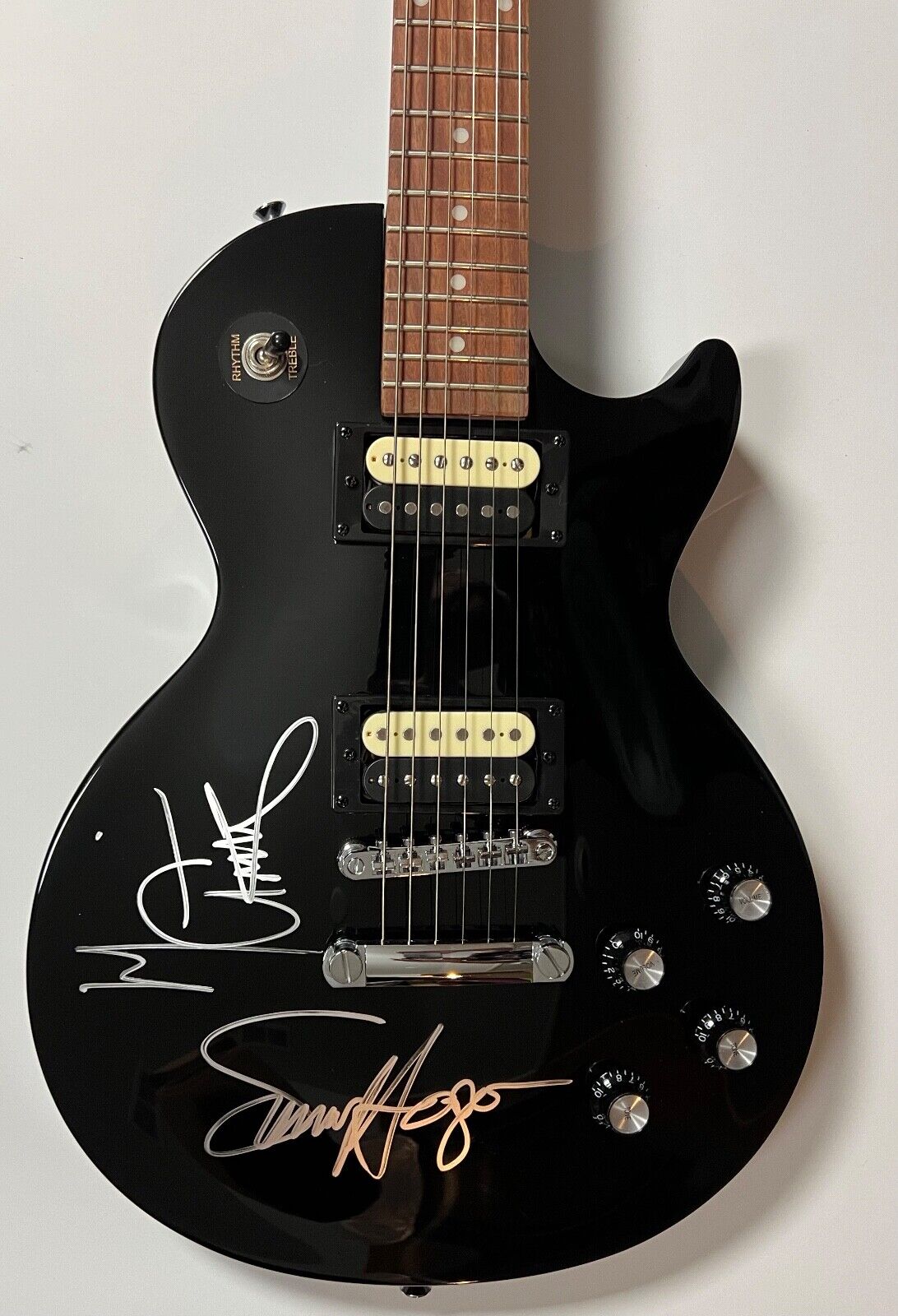 Van Halen JSA Sammy Hagar Michael Anthony Autograph Signed Guitar Les Paul