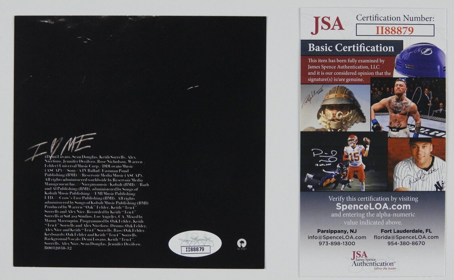 Demi Lovato JSA Signed Autograph CD Booklet I Love Me