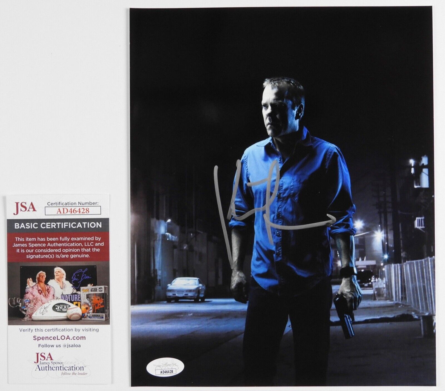 Kiefer Sutherland JSA Signed Autograph Photo 8 x 10 24