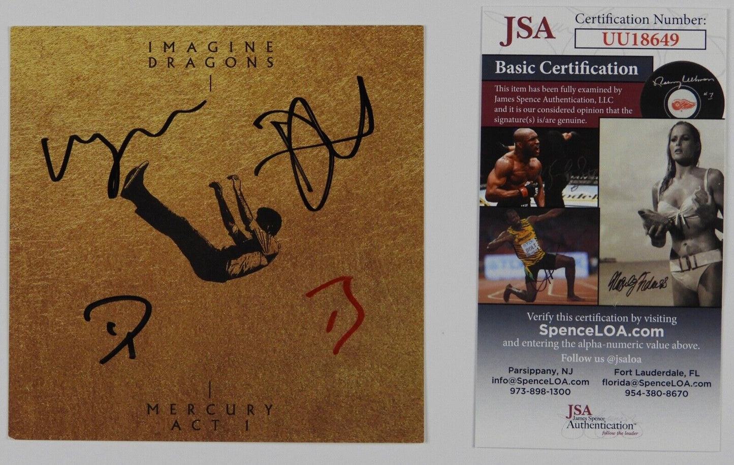 Imagine Dragons Fully JSA Signed Autograph CD Mercury Act 1