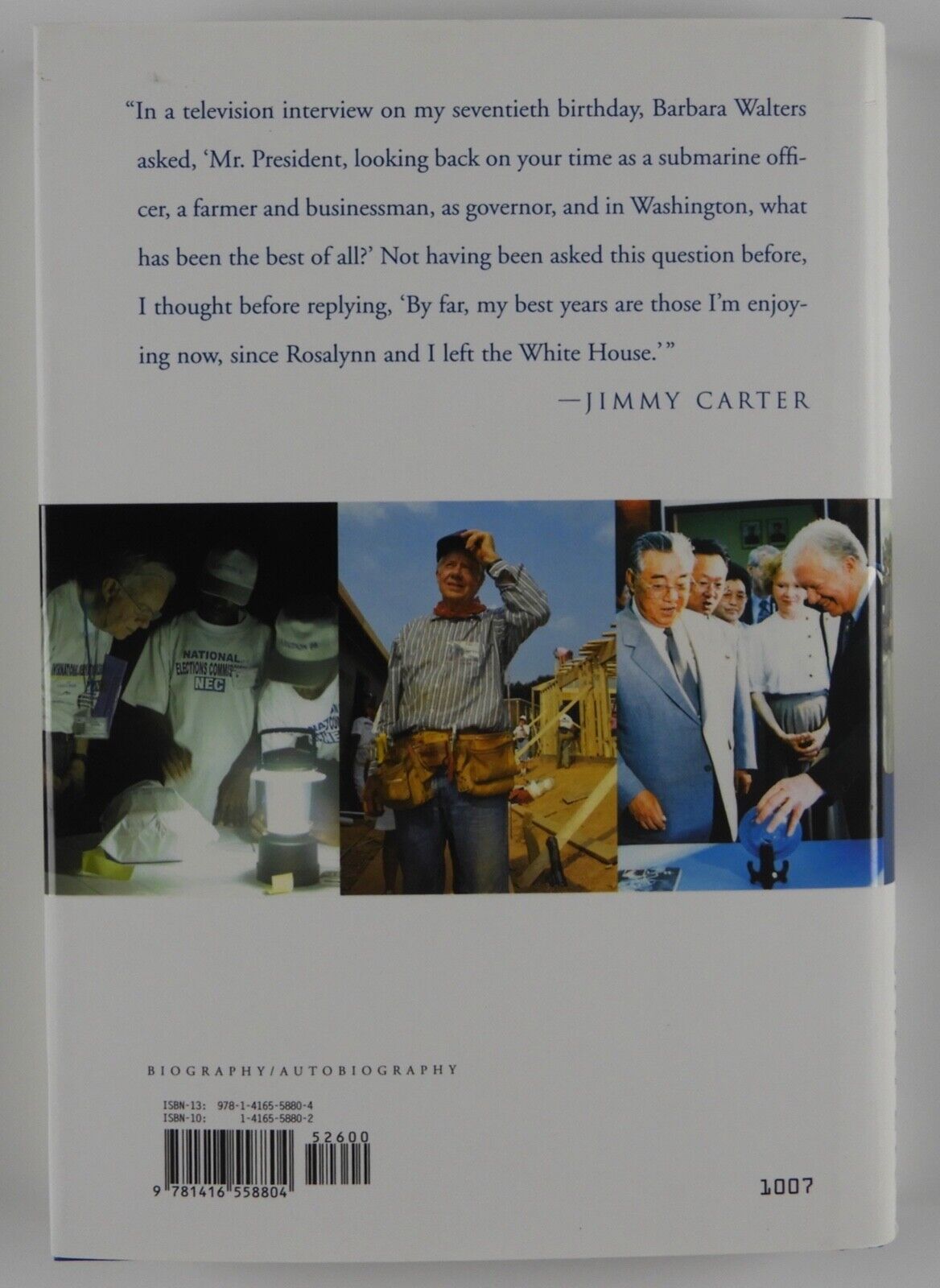 Jimmy Carter JSA Signed Autograph Book Beyond The White House FIRST EDITION