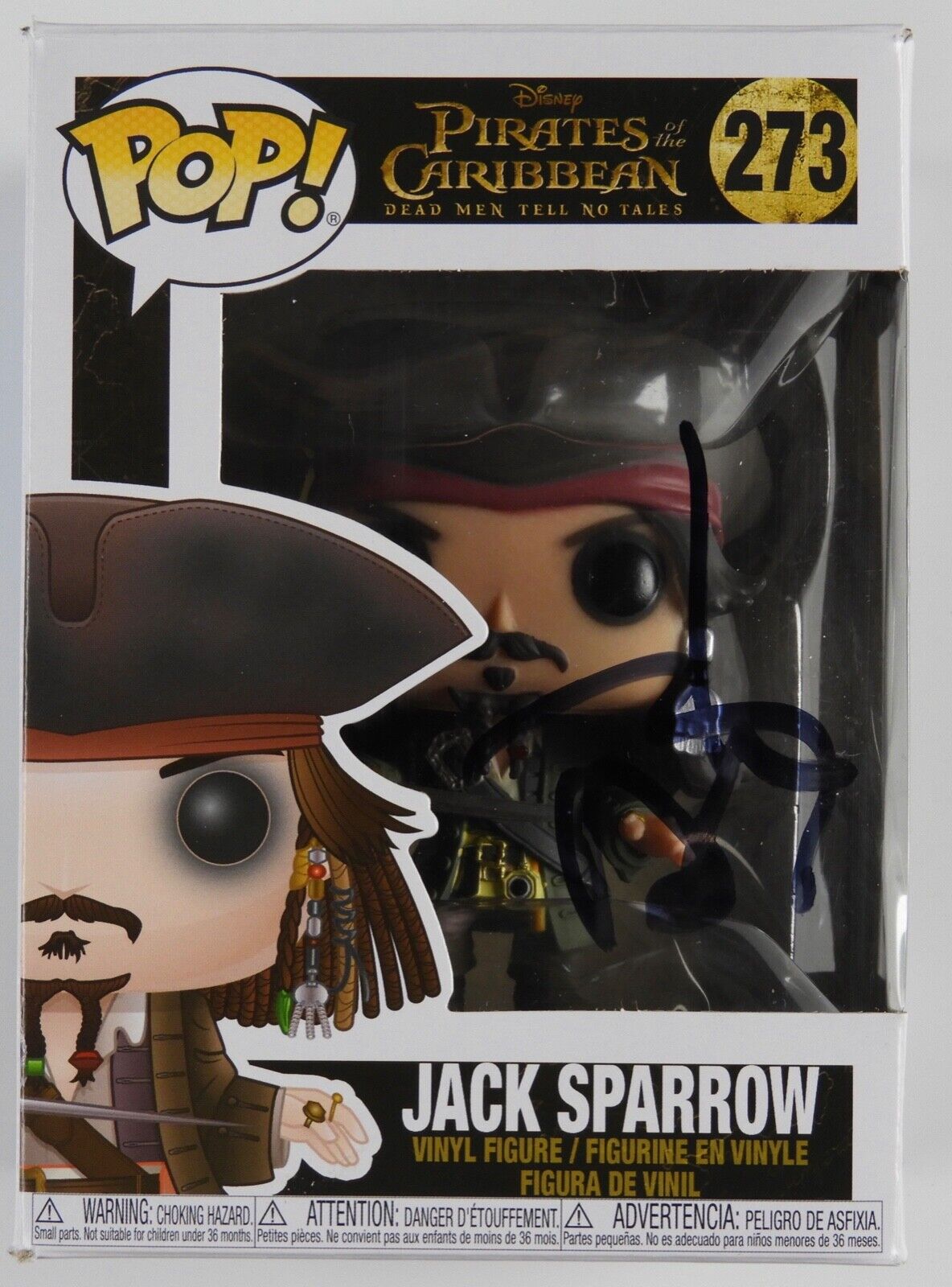 Johnny Depp JSA Signed Autograph Funko Pop Jack Sparrow Pirates Of The Caribbean