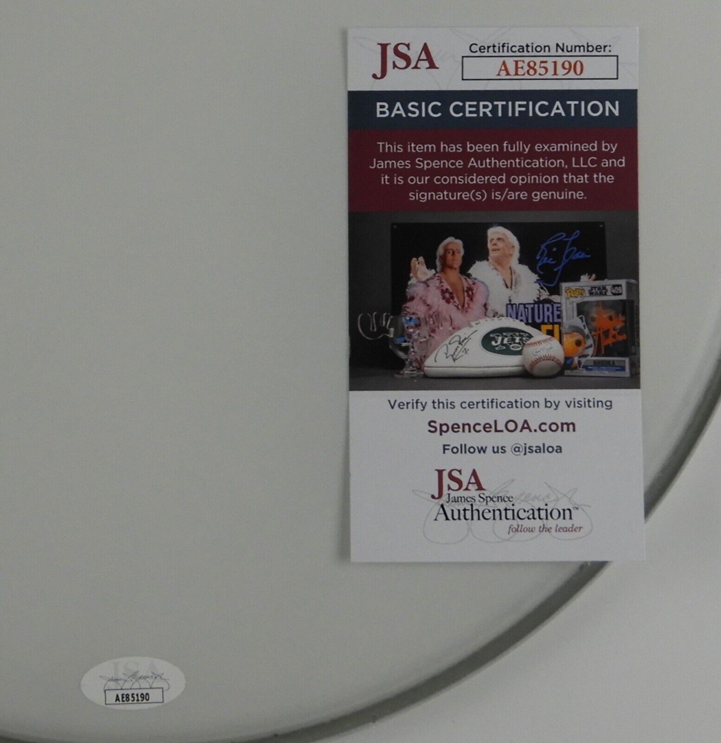 Chad Smith Red Hot Chili Peppers JSA Autograph Signed Drum Head 12"