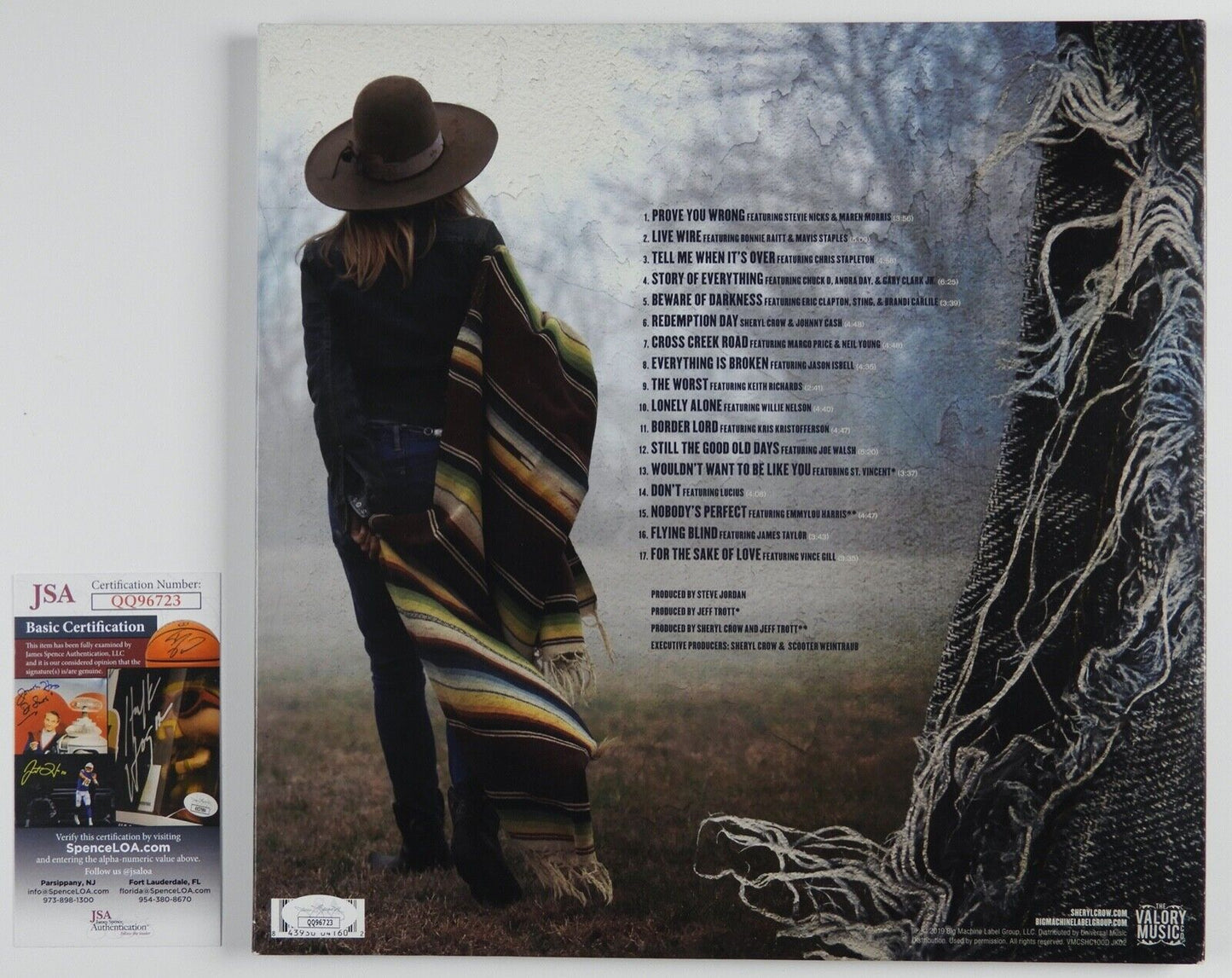 Sheryl Crow JSA Signed Autograph Threads Album Records Vinyl