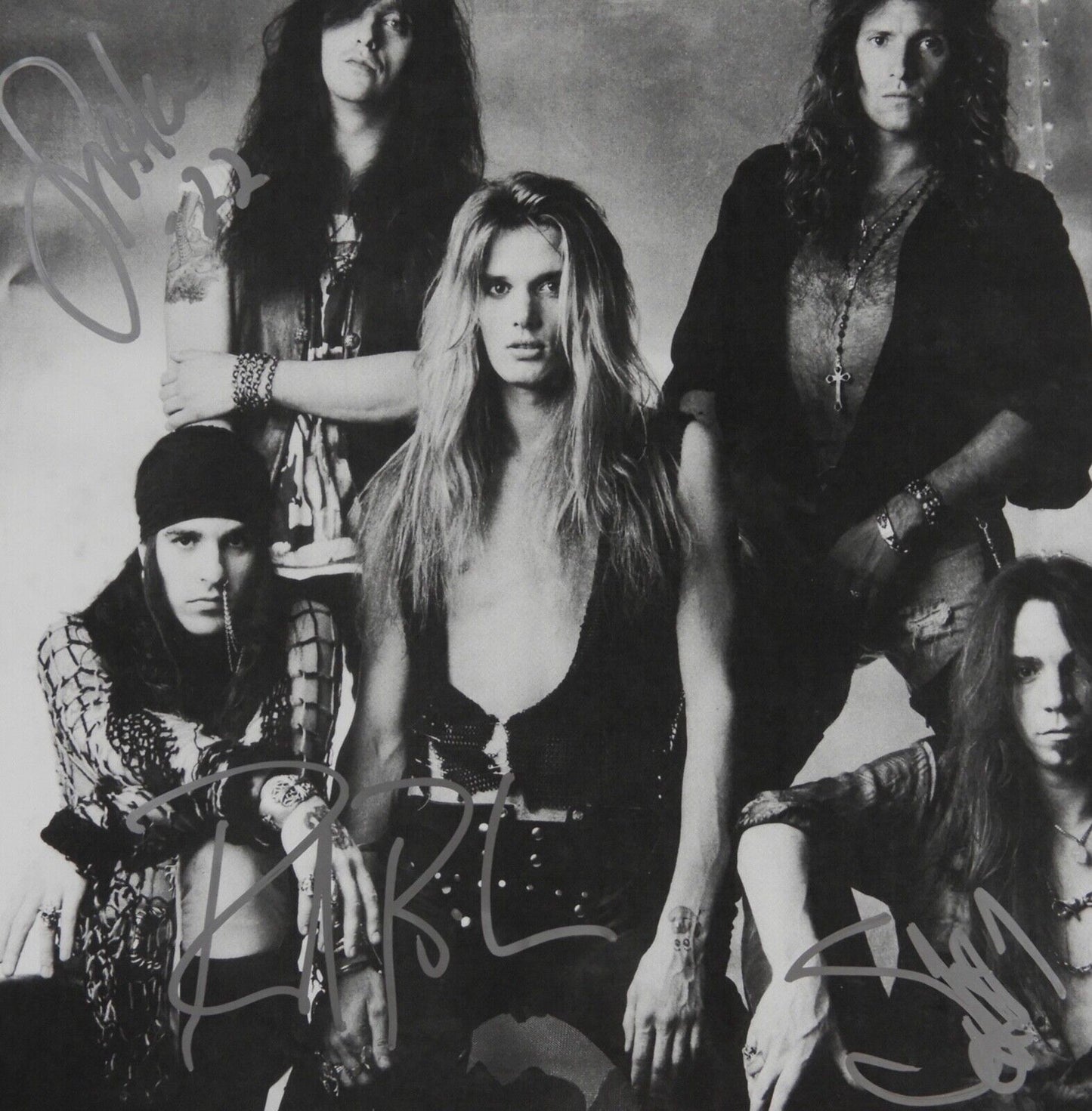Skid Row JSA Signed Autograph Album Sleeve Only