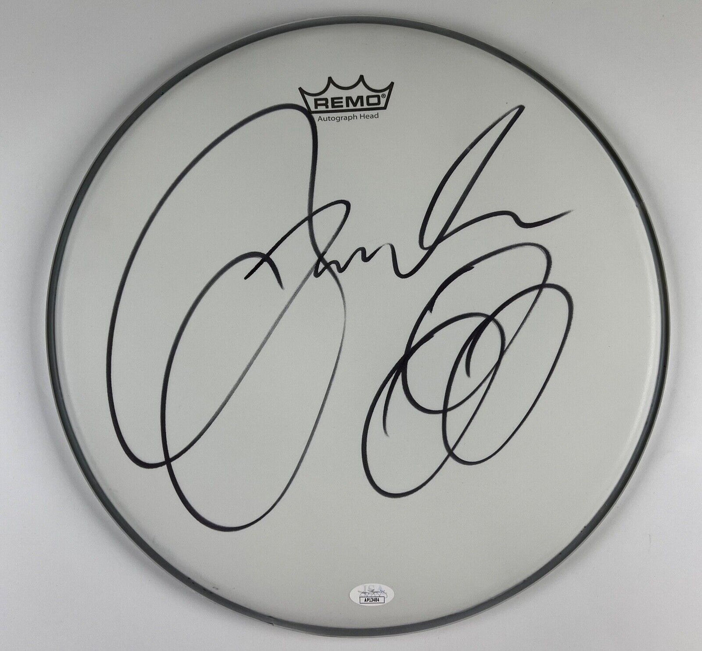 Jason Bonham Autograph Signed Drumhead JSA COA 14"