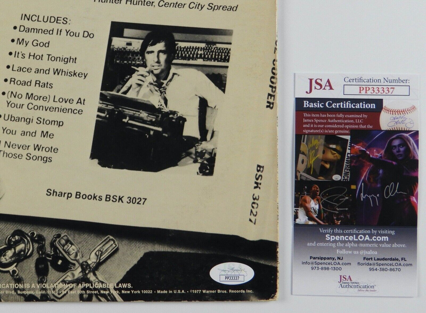 Alice Cooper JSA Signed Autograph Album Record LP Lace And Whiskey