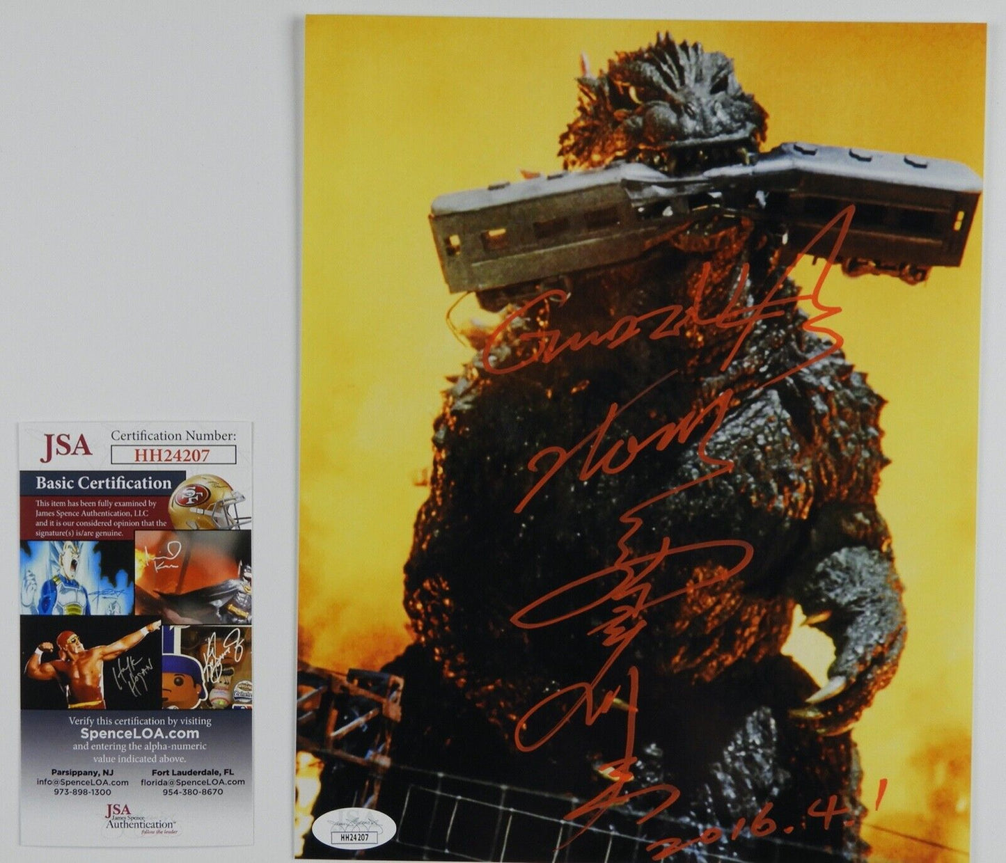 Tsutomu Kitagawa Godzilla JSA Autograph Signed Photo 8 x 10