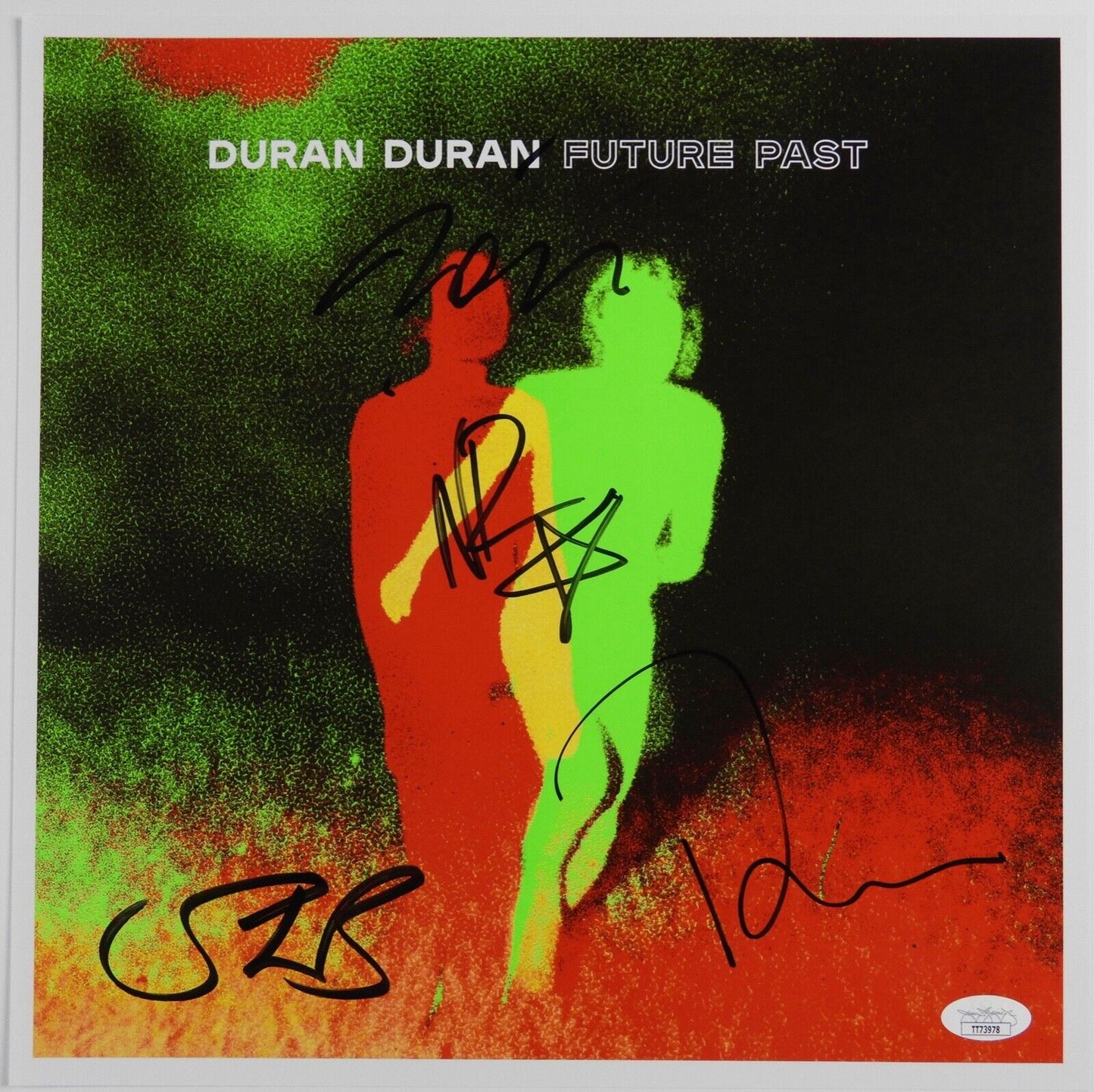 Duran Duran JSA Autograph Signed Album Record Lithograph White Vinyl Future Past