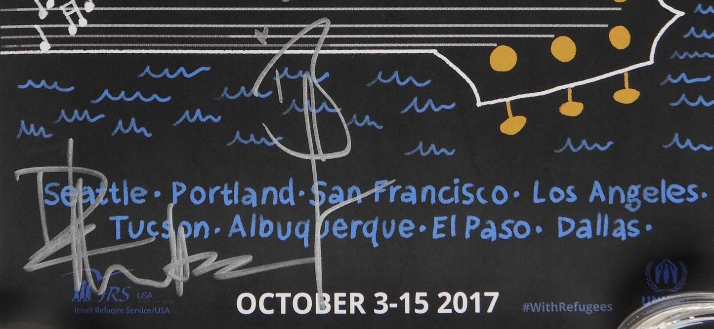 Lampedusa Autograph Signed Poster Dave Matthews, Steve Earl, Brandi Carlile +