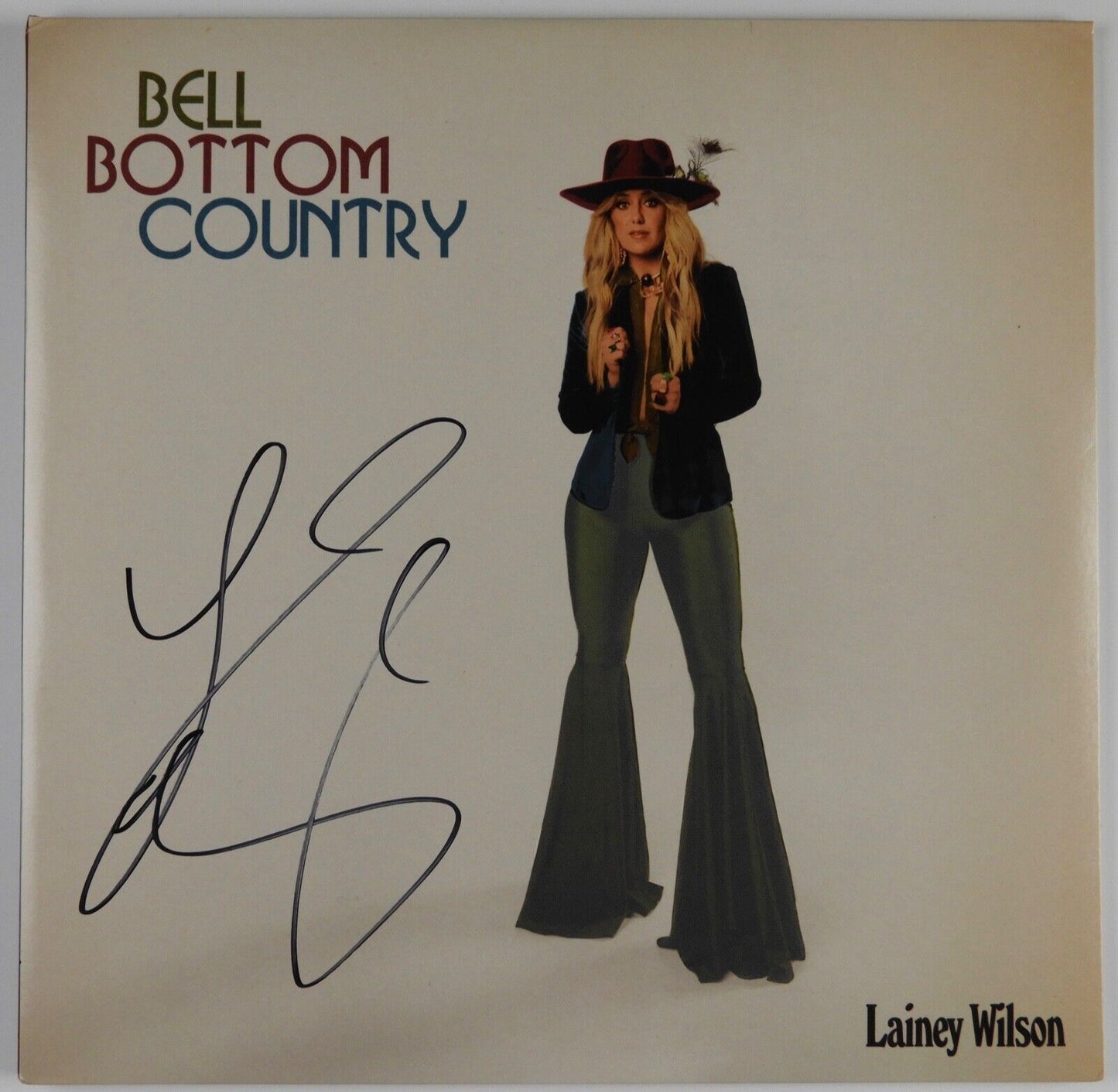 Lainey Wilson JSA Signed Autograph Album Record Bell Bottom Country