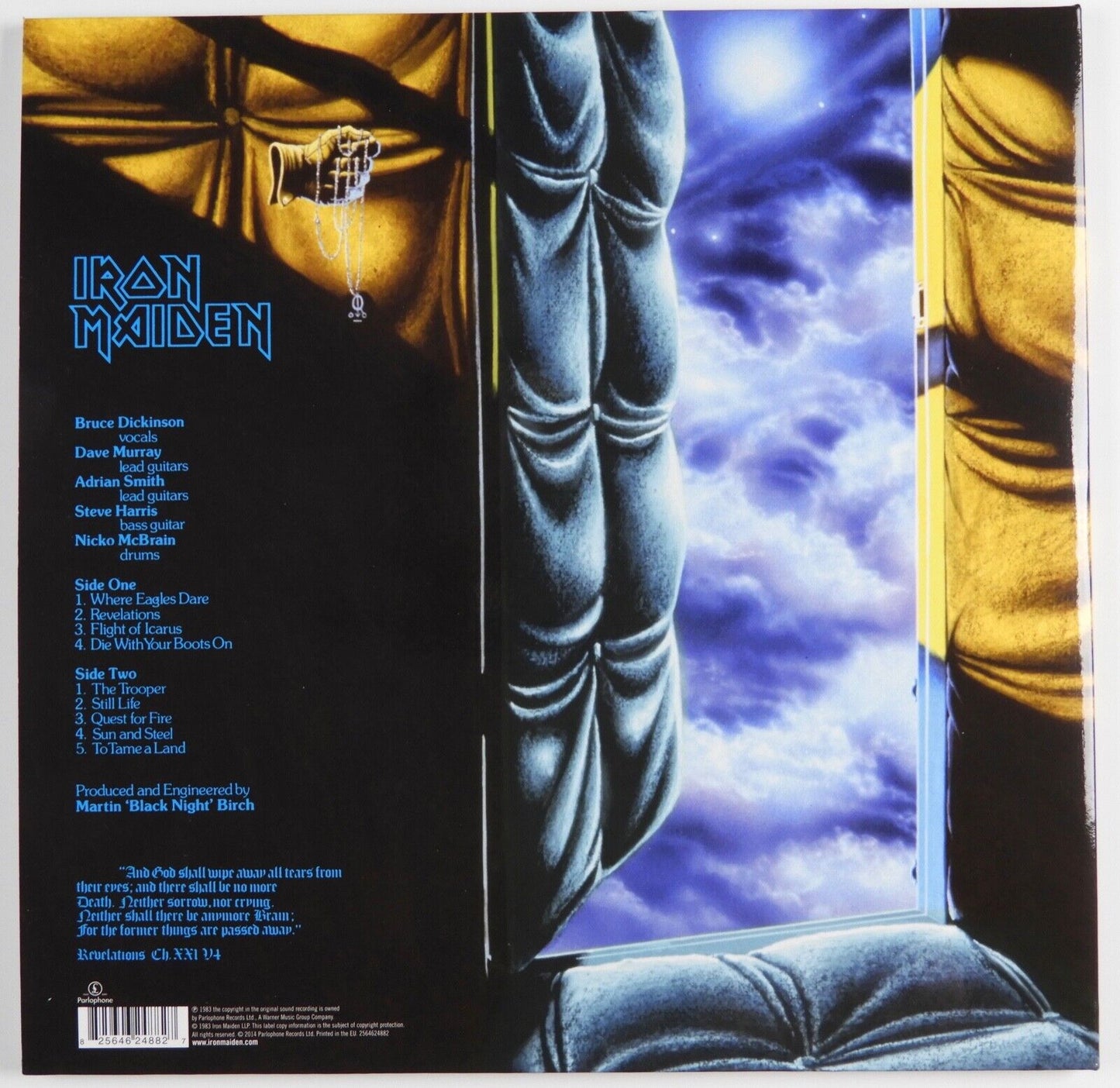 Iron Maiden Autograph Signed Fully Piece Of Mind Epperson REAL JSA 6 sigs