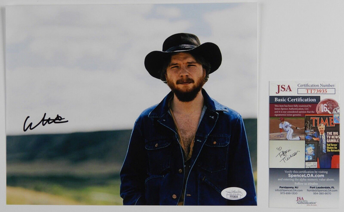 Colter Wall Signed Autograph JSA COA 8 x 10 photo
