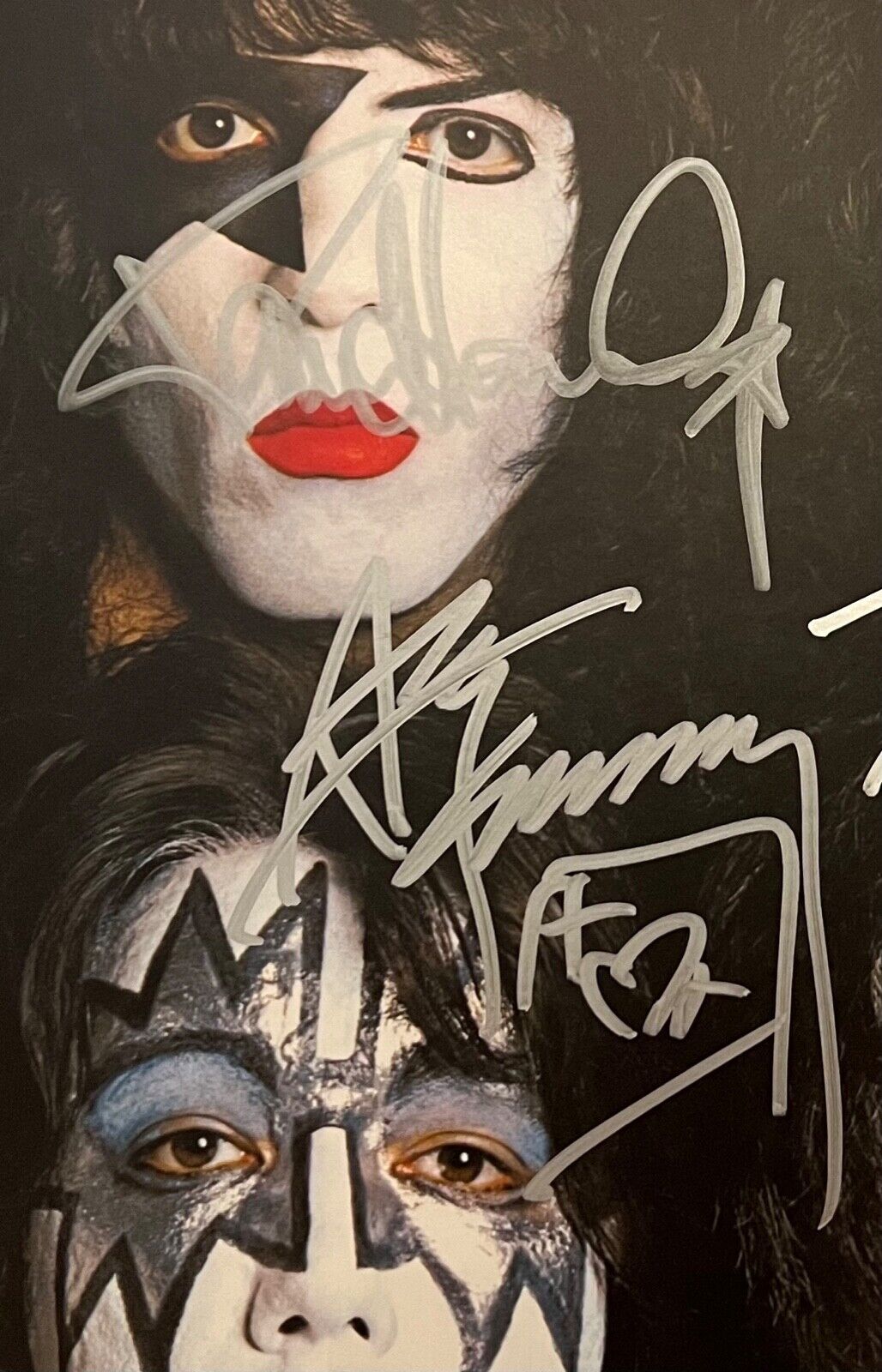KISS Gene Simmons Peter, Ace, Paul JSA Fully Signed Autograph Record Dynasty