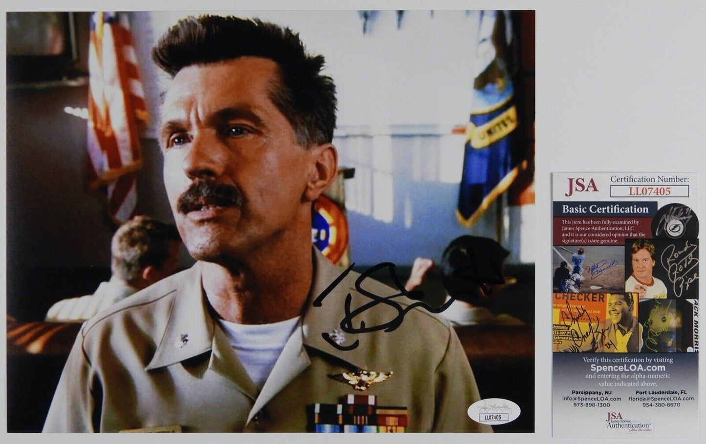 Tom Skerritt JSA Top Gun JSA Autograph Signed Photo 8 x 10