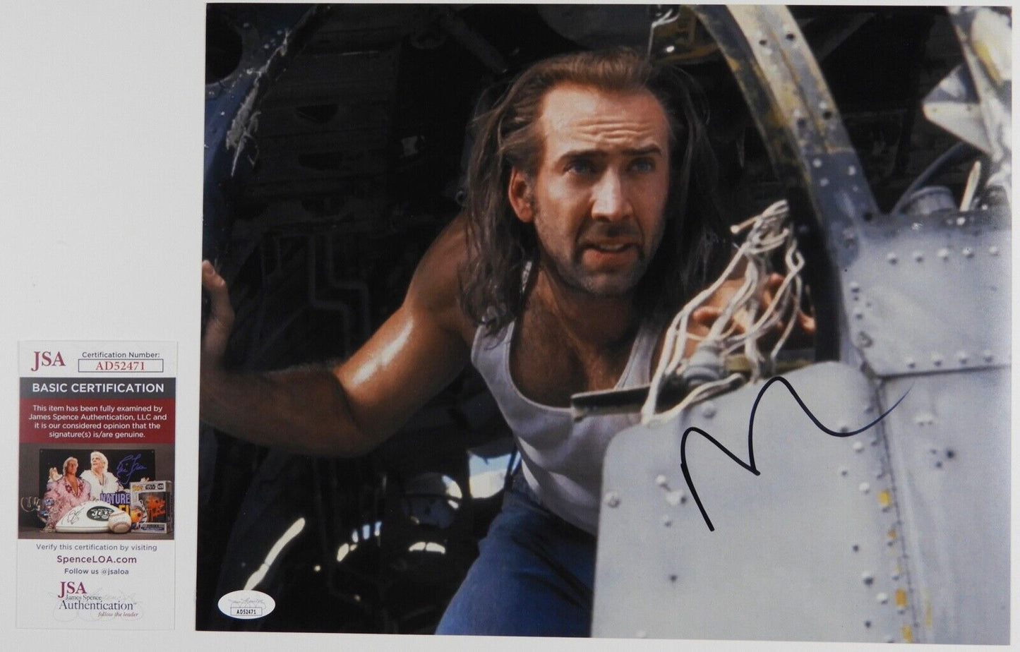 Nicolas Cage JSA Signed Autograph Photo 11 x 14 Con Air