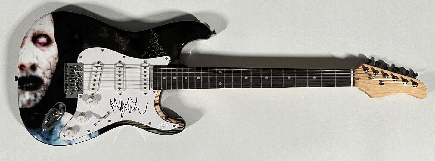 Marilyn Manson JSA Signed Guitar Autograph Stratocaster Guitar