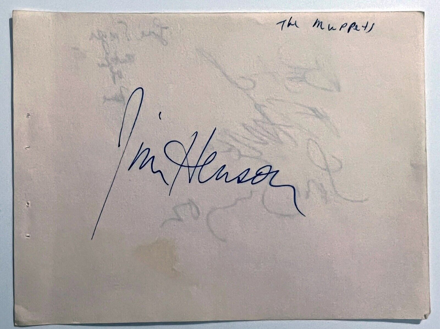 Jim Henson JSA COA Signed Autograph Cut The Muppets