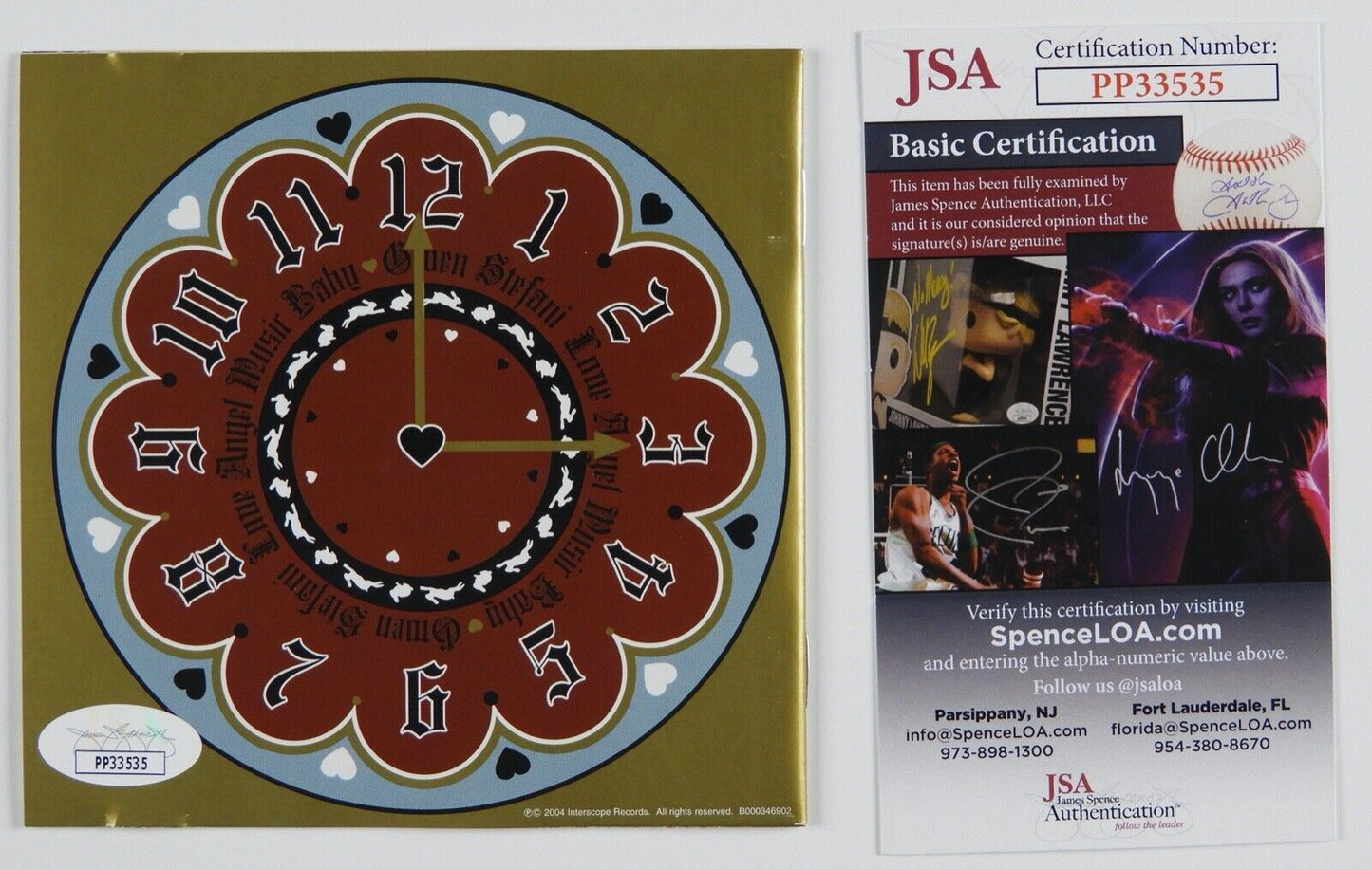 Gwen Stefani JSA Signed Autograph CD Booklet Love Angel Music Baby