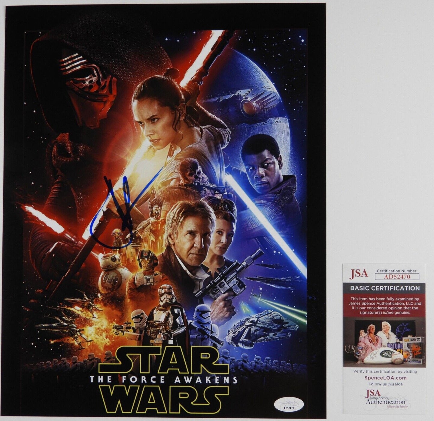 JJ Abrams Star Wars Autograph Signed Photo JSA 11 x 14 The Force Awakens