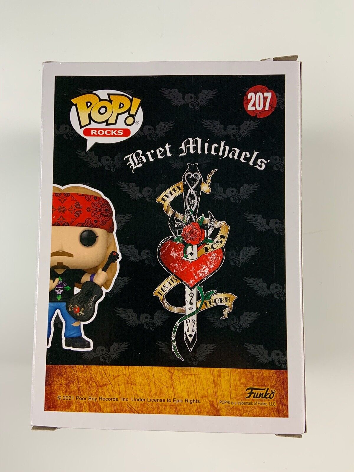 Bret Michaels Poison JSA COA Signed Autograph Funko Pop 207